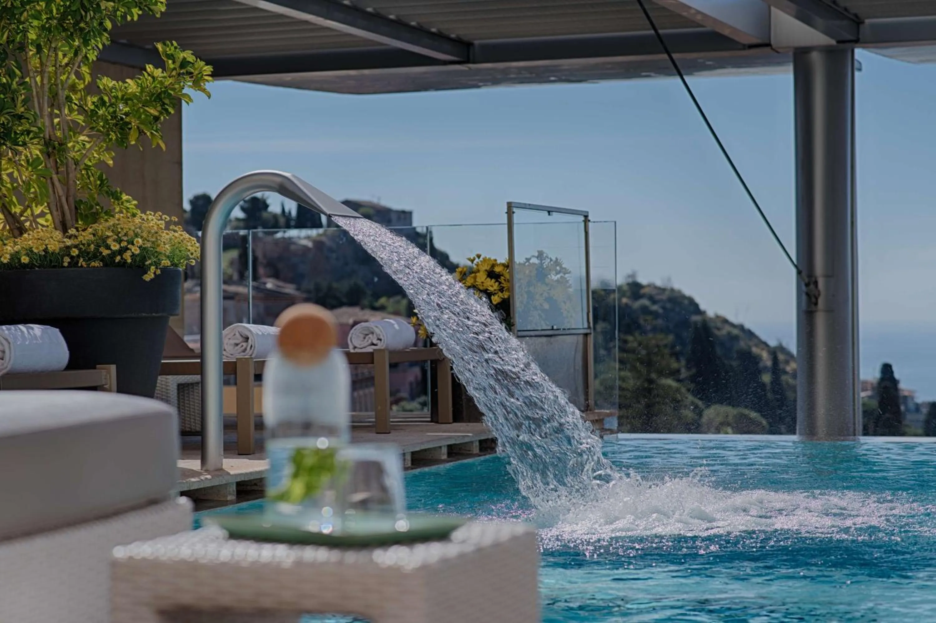 Pool view in NH Collection Taormina