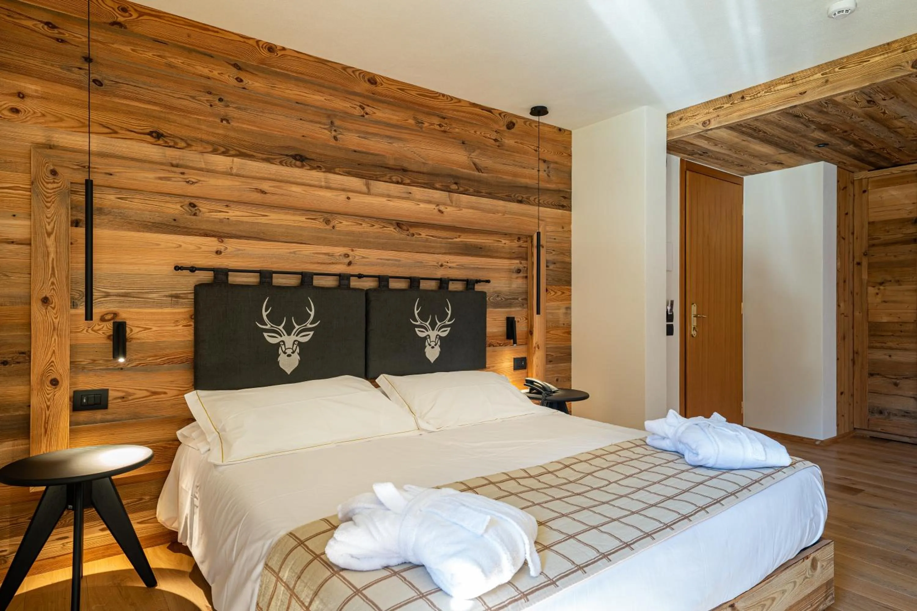 Bed in Lo Scoiattolo Hotel