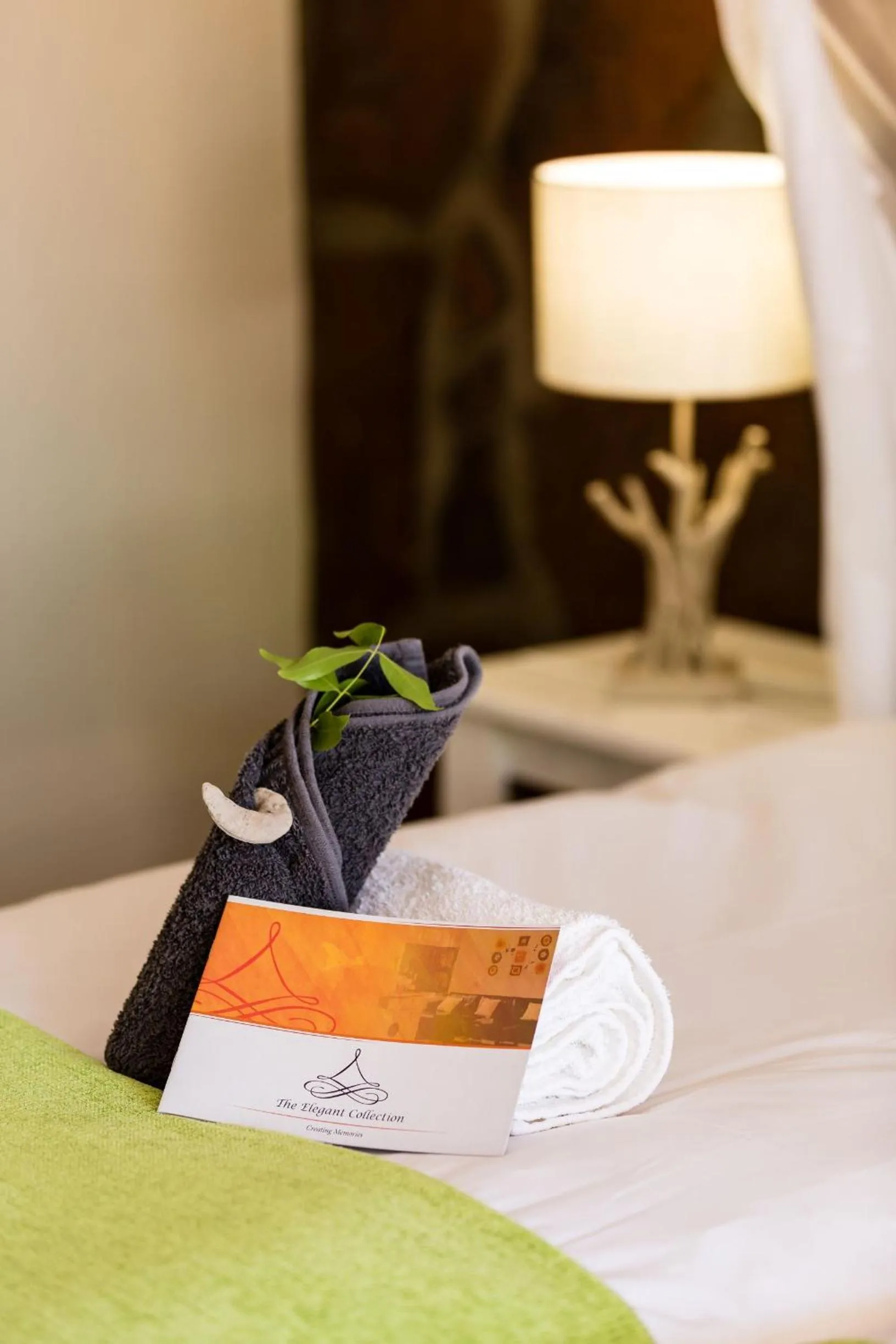 Bed in Elegant Desert Lodge