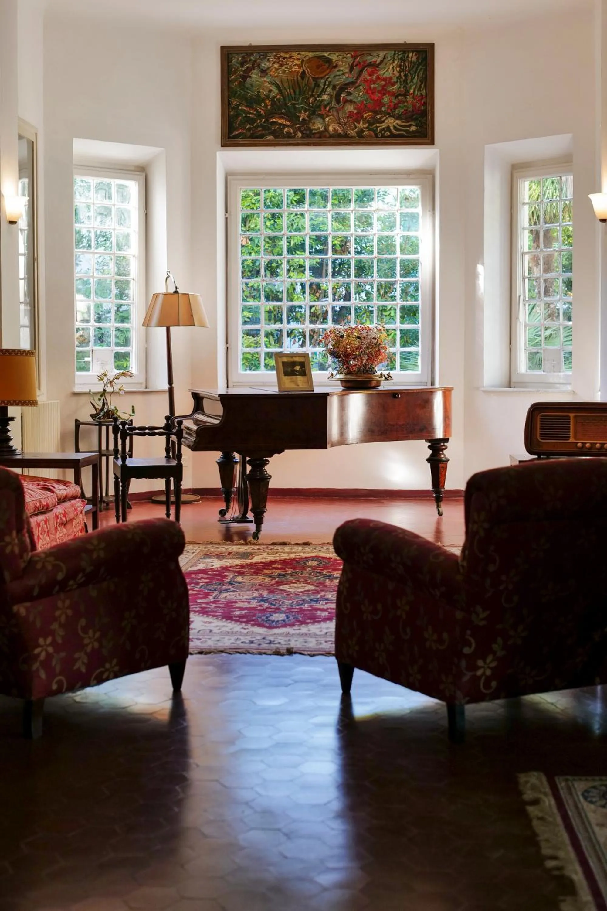Seating area in Hotel Club i Pini - Residenza d'Epoca in Versilia