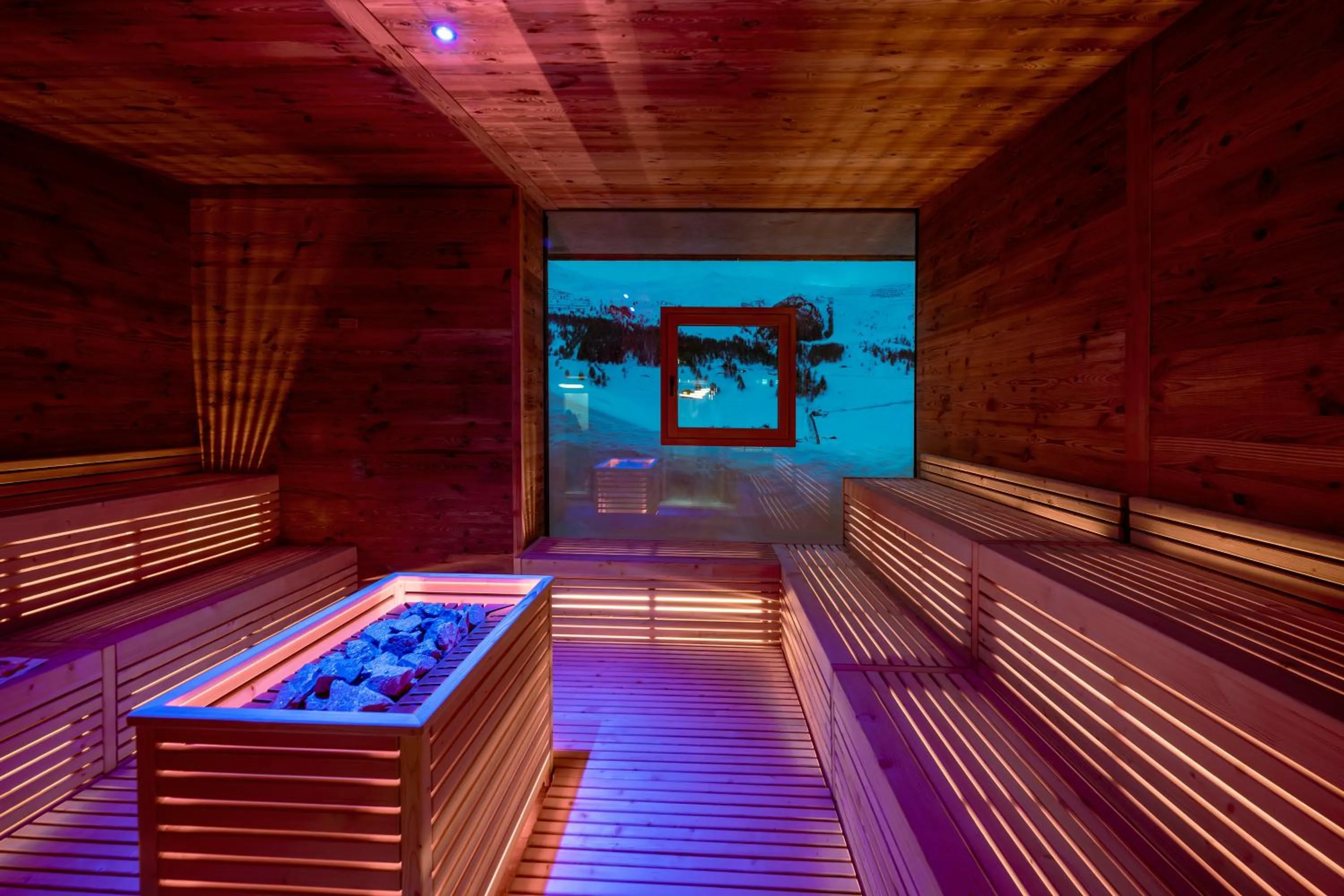 Sauna in Alpen Resort Bivio