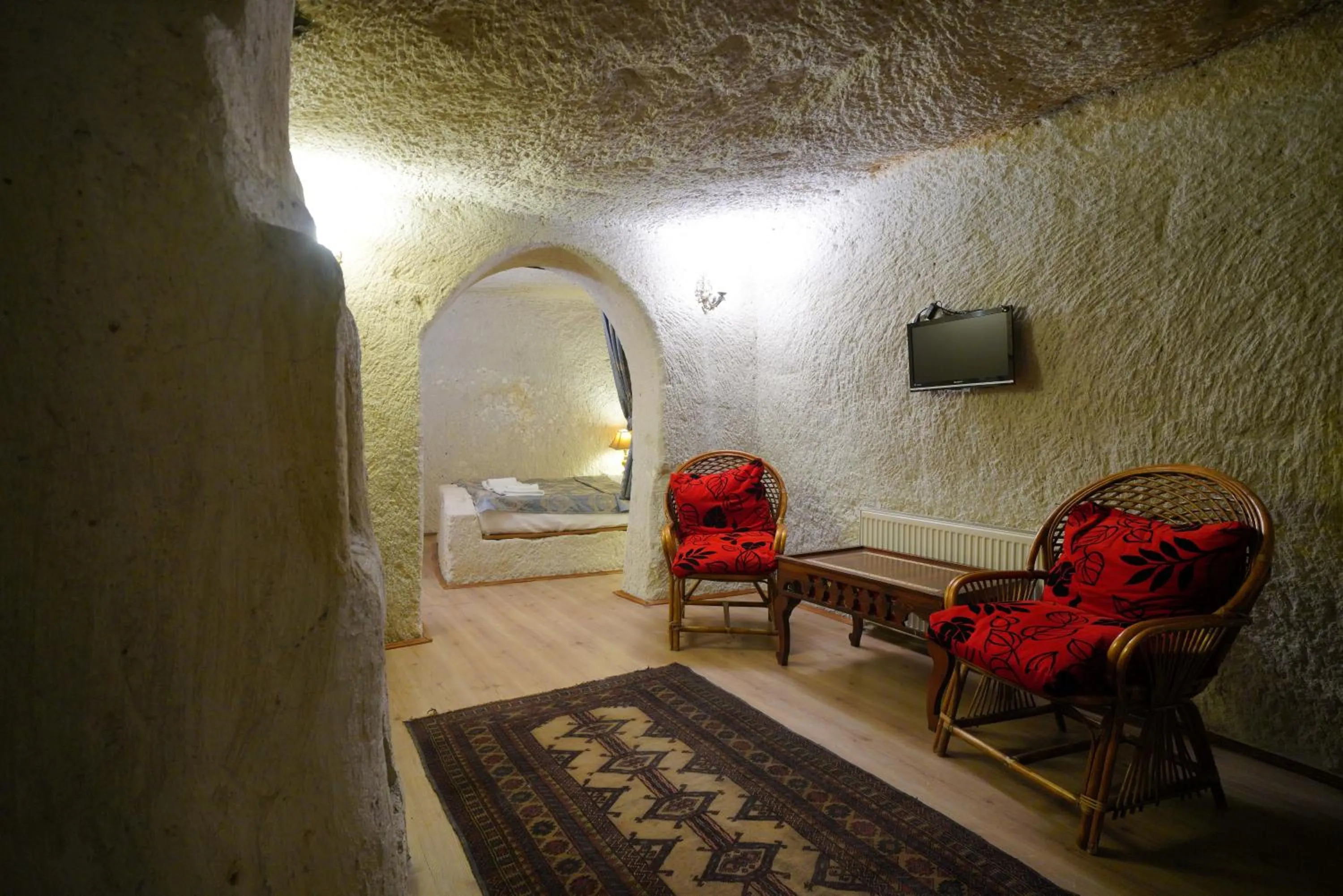 Living room in Asteria Cave Hotel
