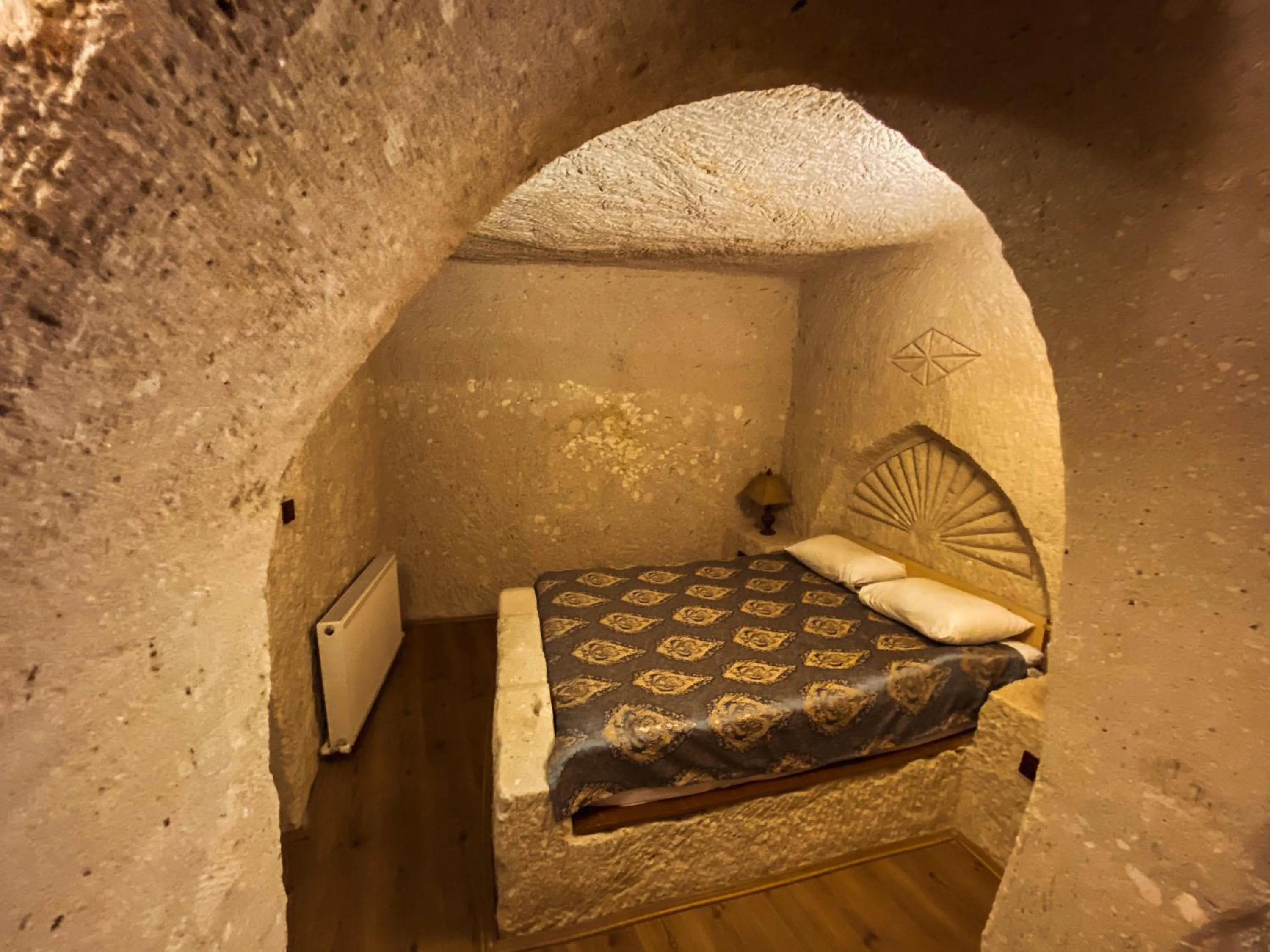 Bed in Asteria Cave Hotel
