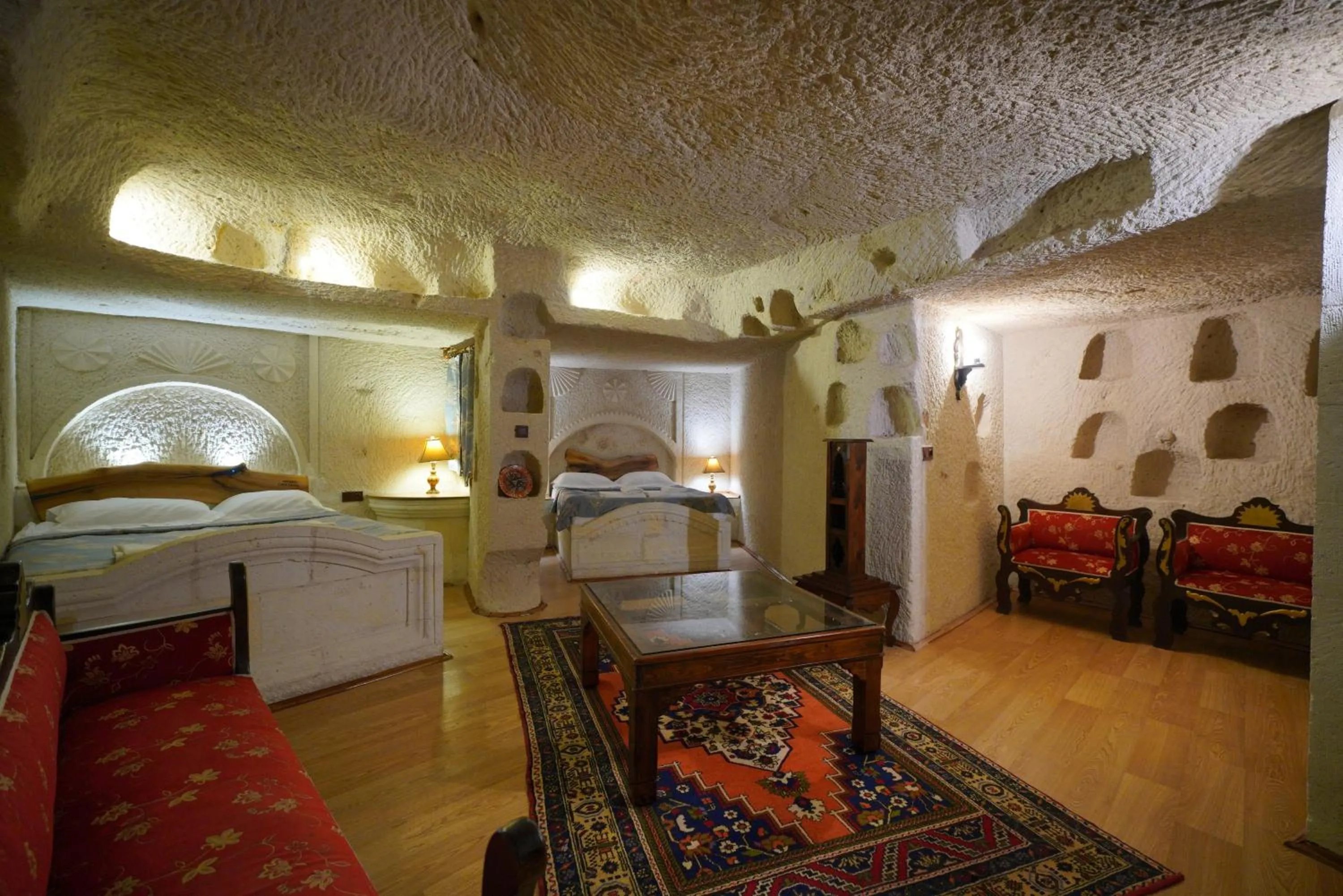Living room in Asteria Cave Hotel