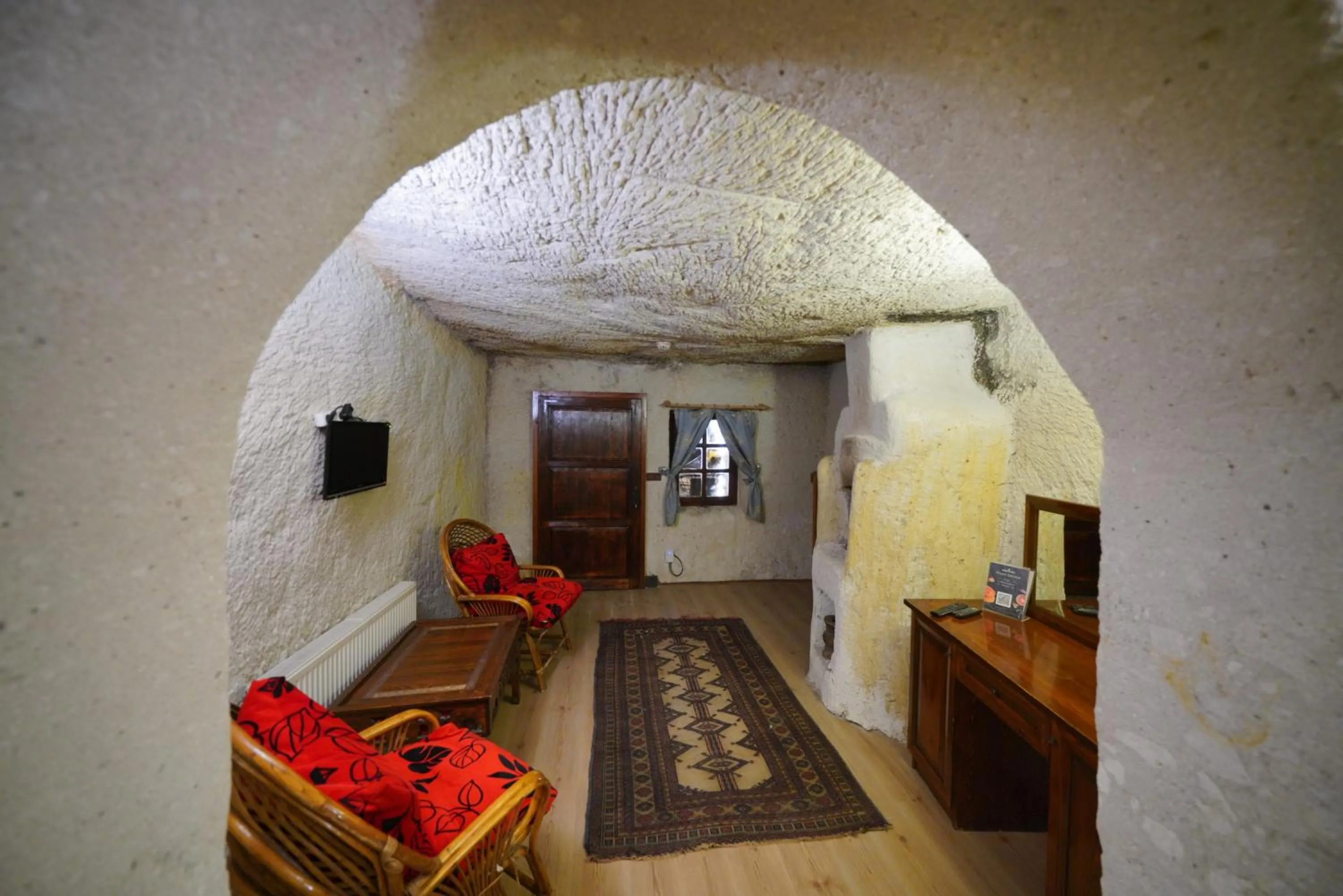 Living room in Asteria Cave Hotel