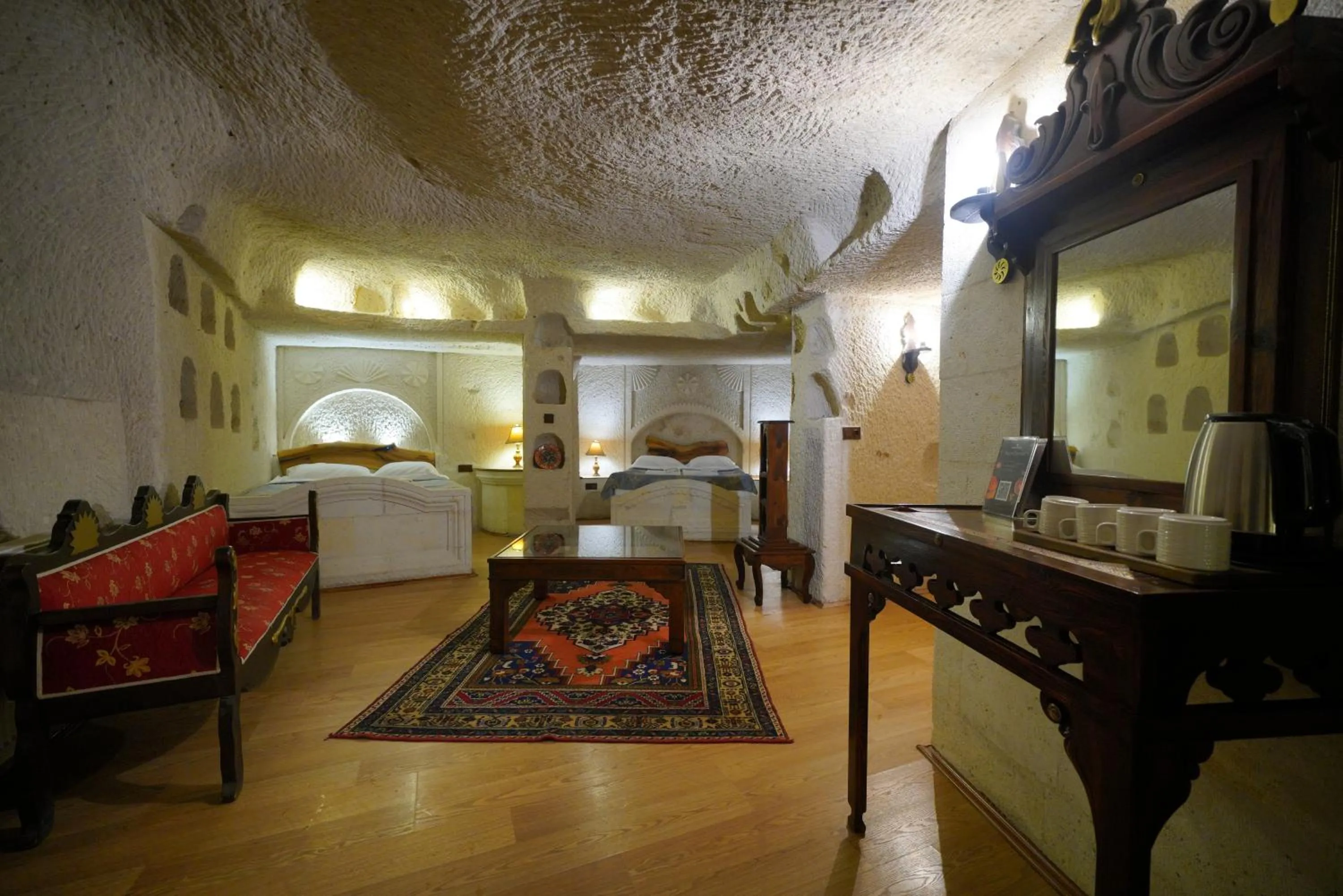 Living room in Asteria Cave Hotel
