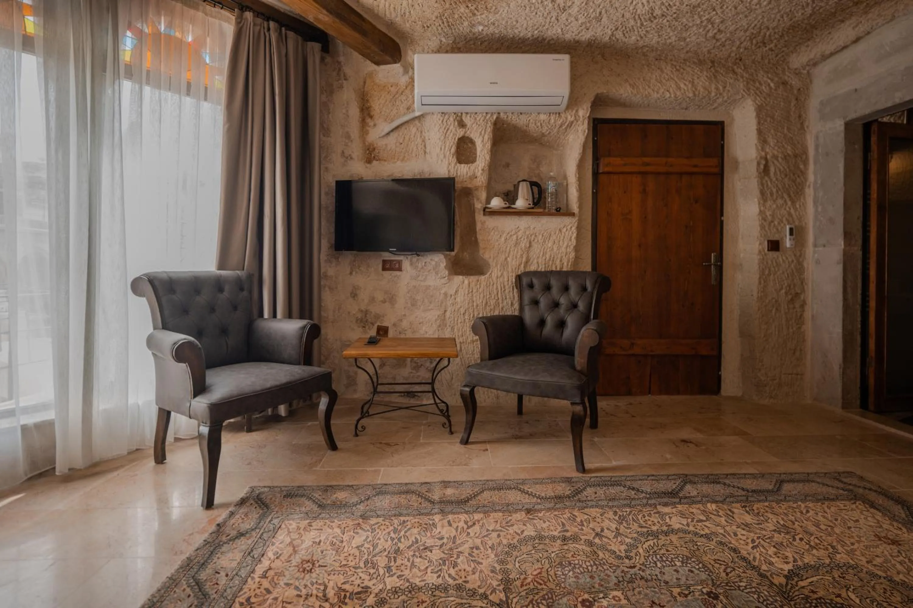 Seating area in Aydinli Cave Hotel