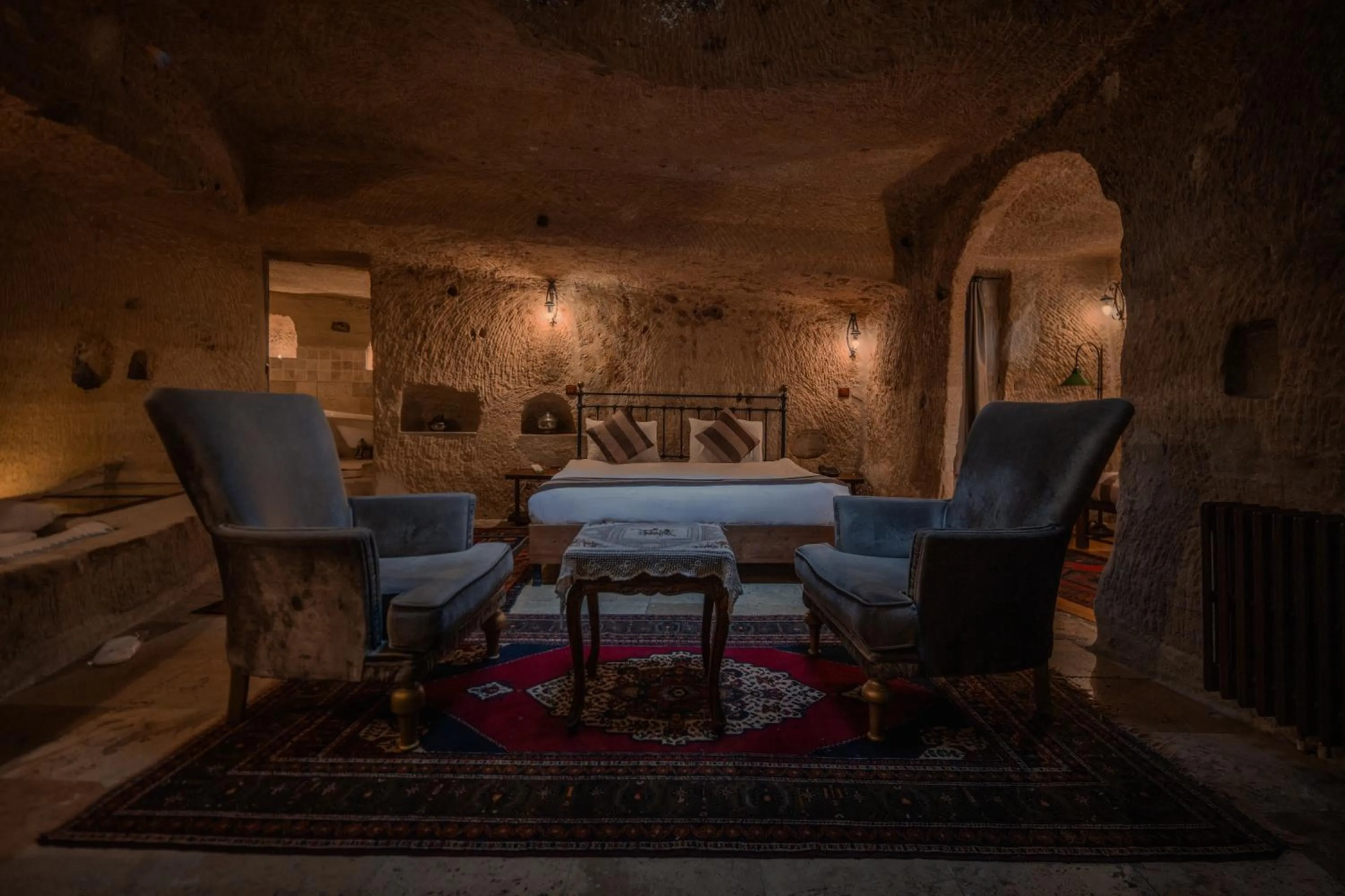 Seating area in Aydinli Cave Hotel
