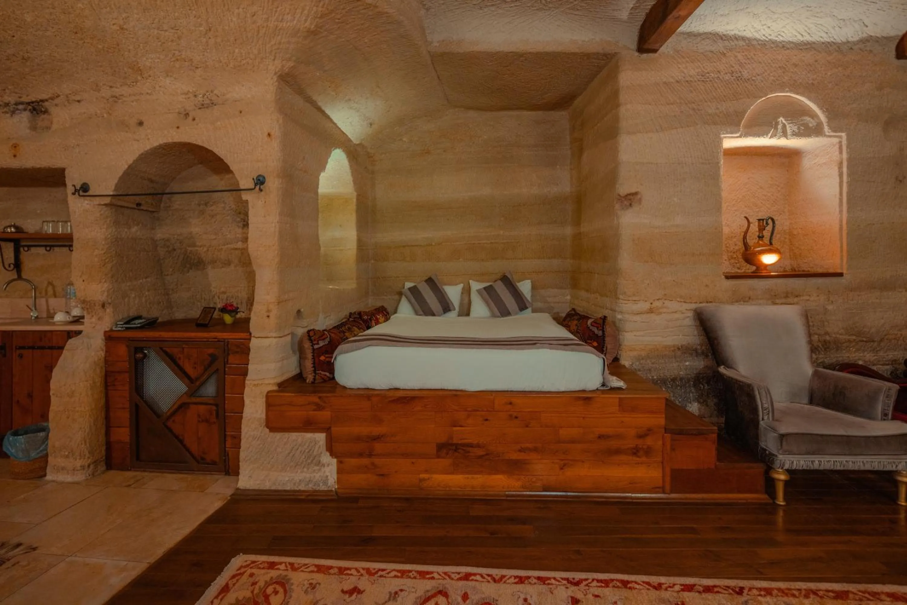 Bedroom, Bed in Aydinli Cave Hotel