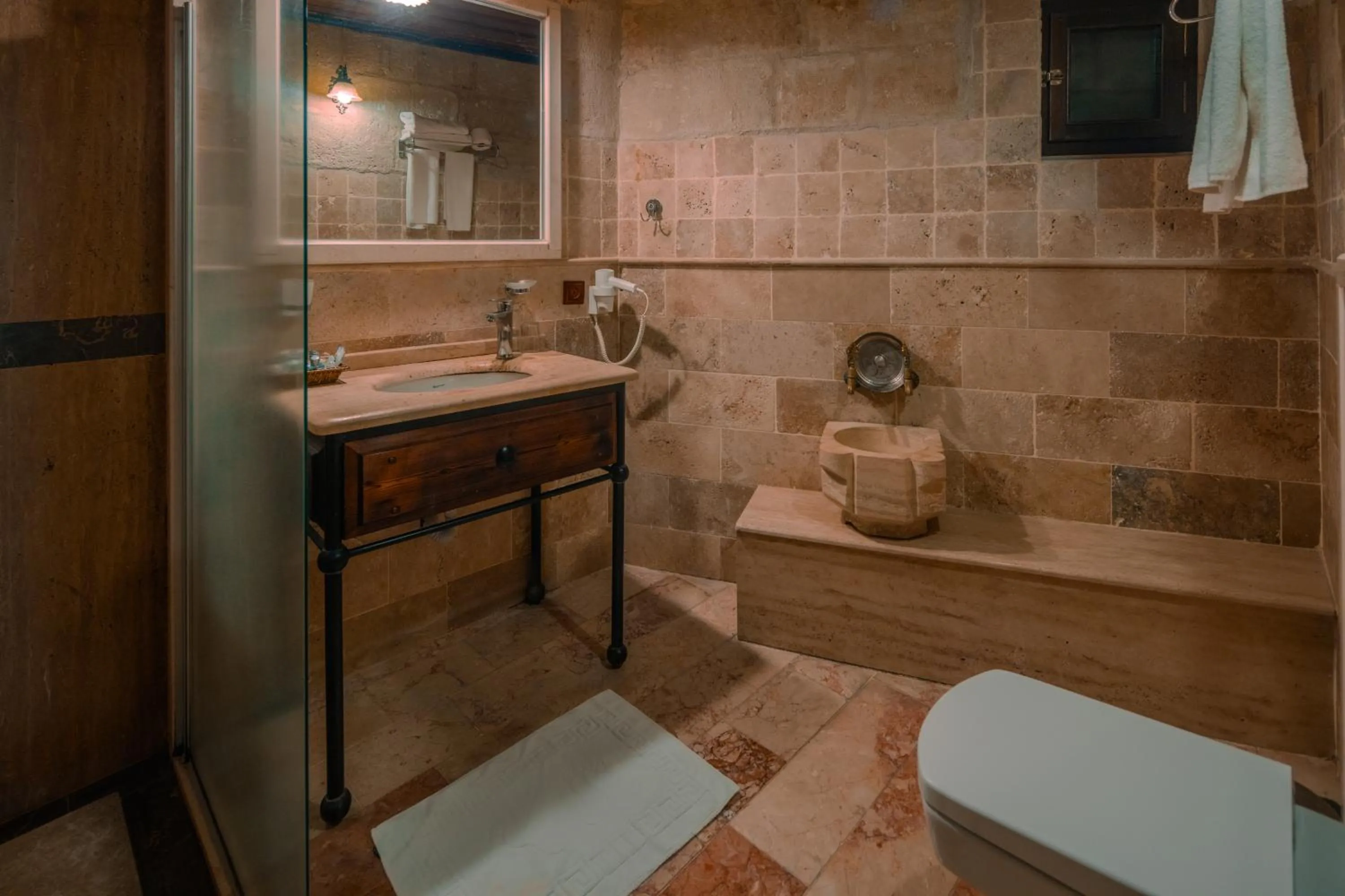 Bathroom in Aydinli Cave Hotel
