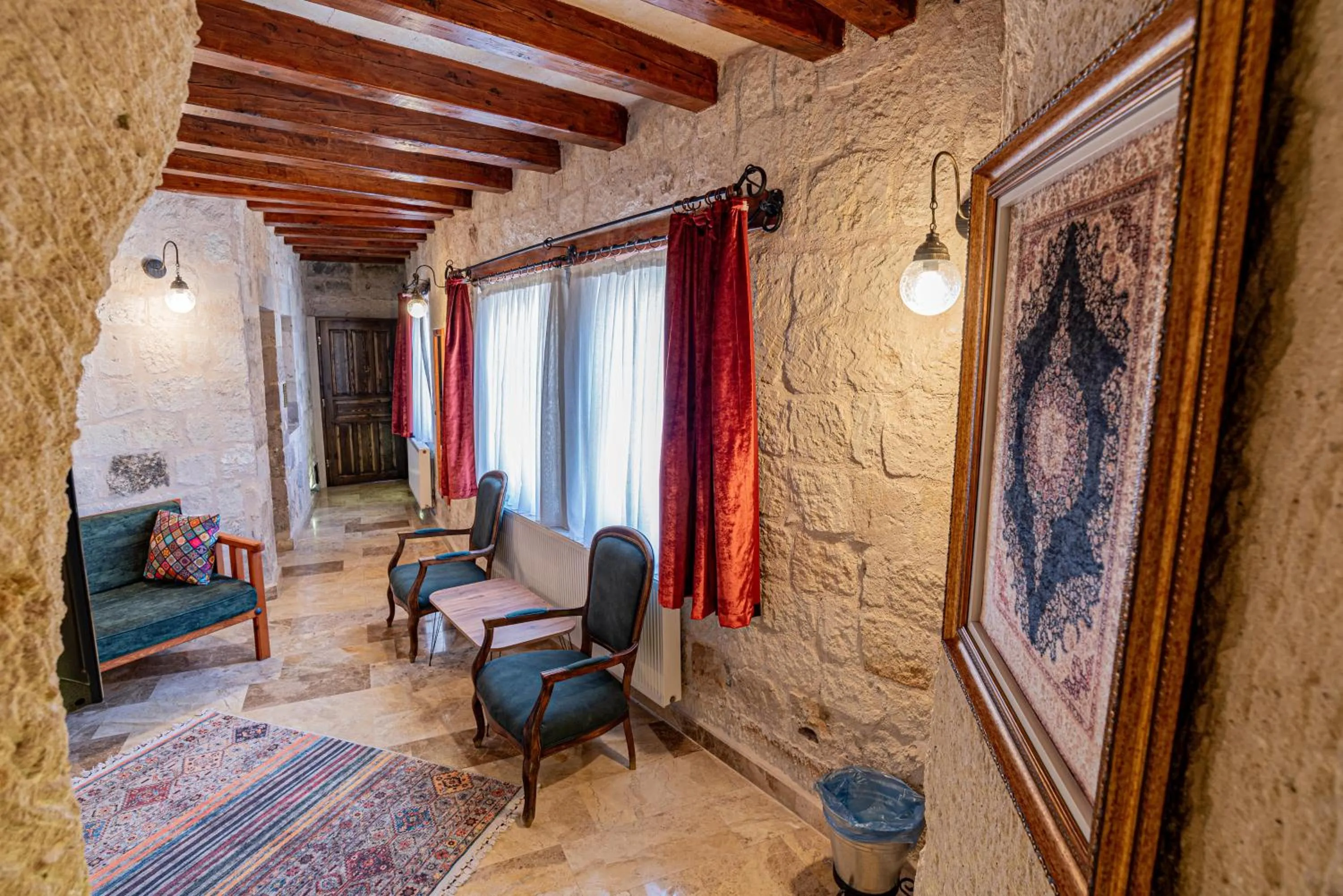 Seating area in Dervish Cave House & Restaurant