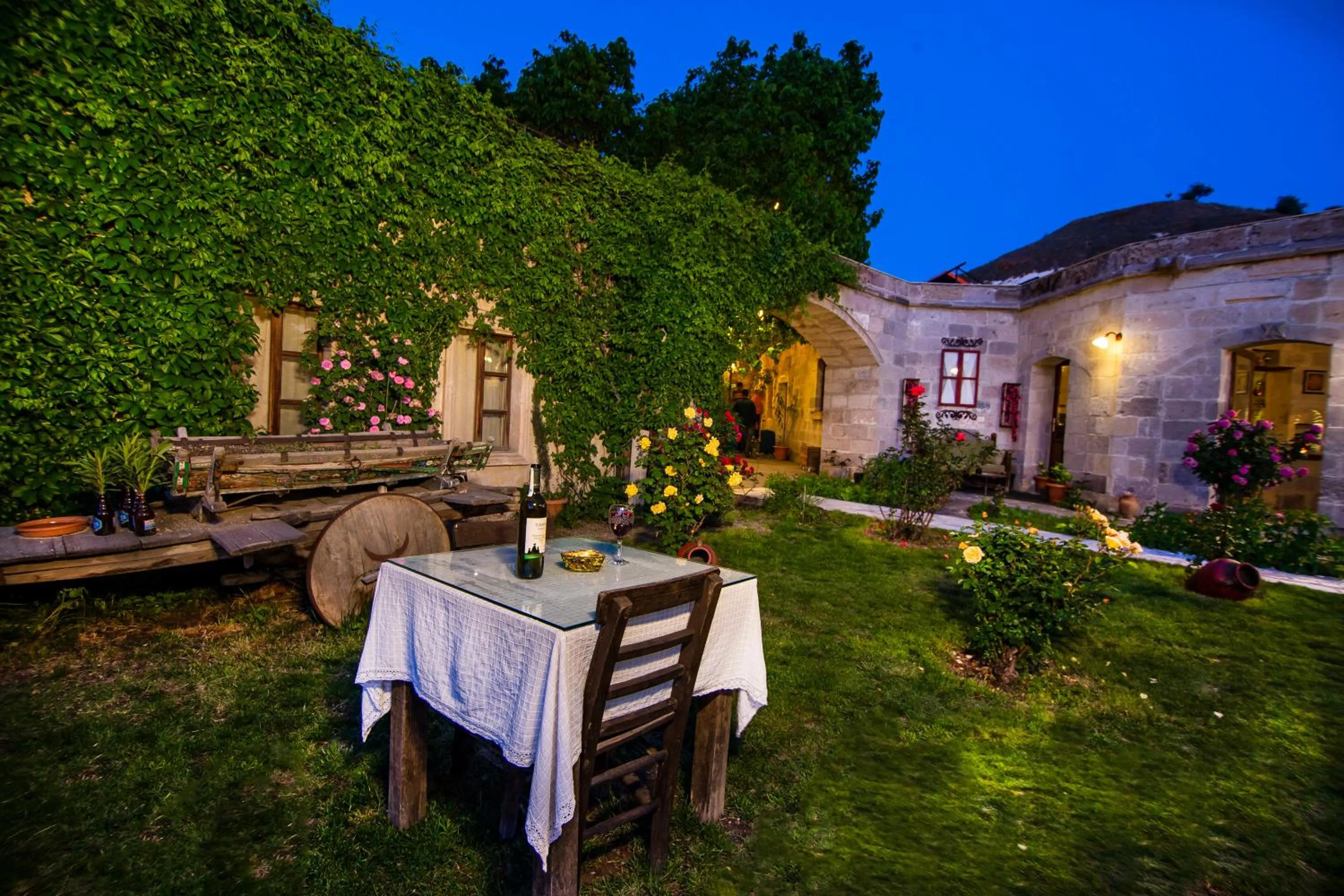 Patio in Dervish Cave House & Restaurant