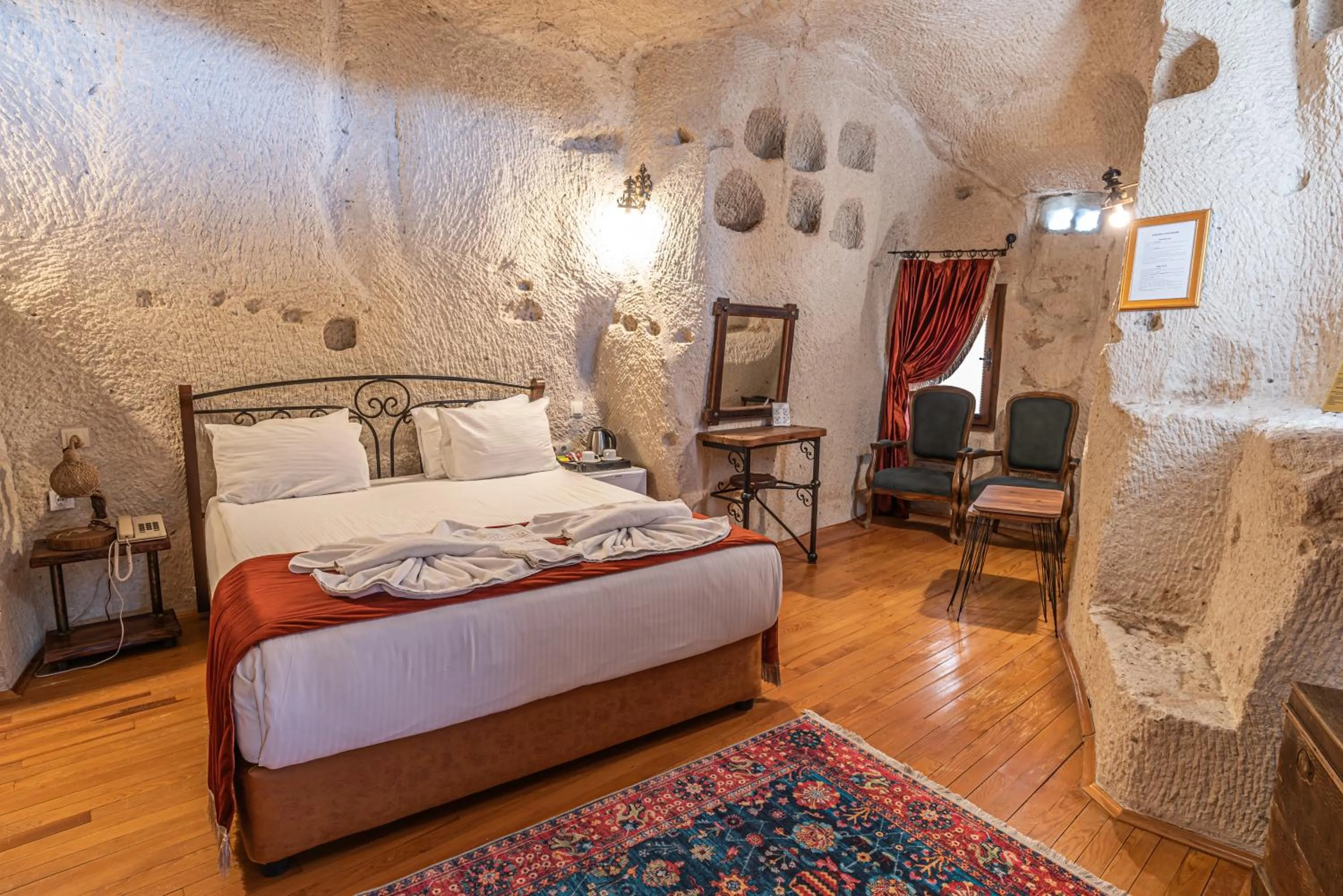 Bed in Dervish Cave House & Restaurant