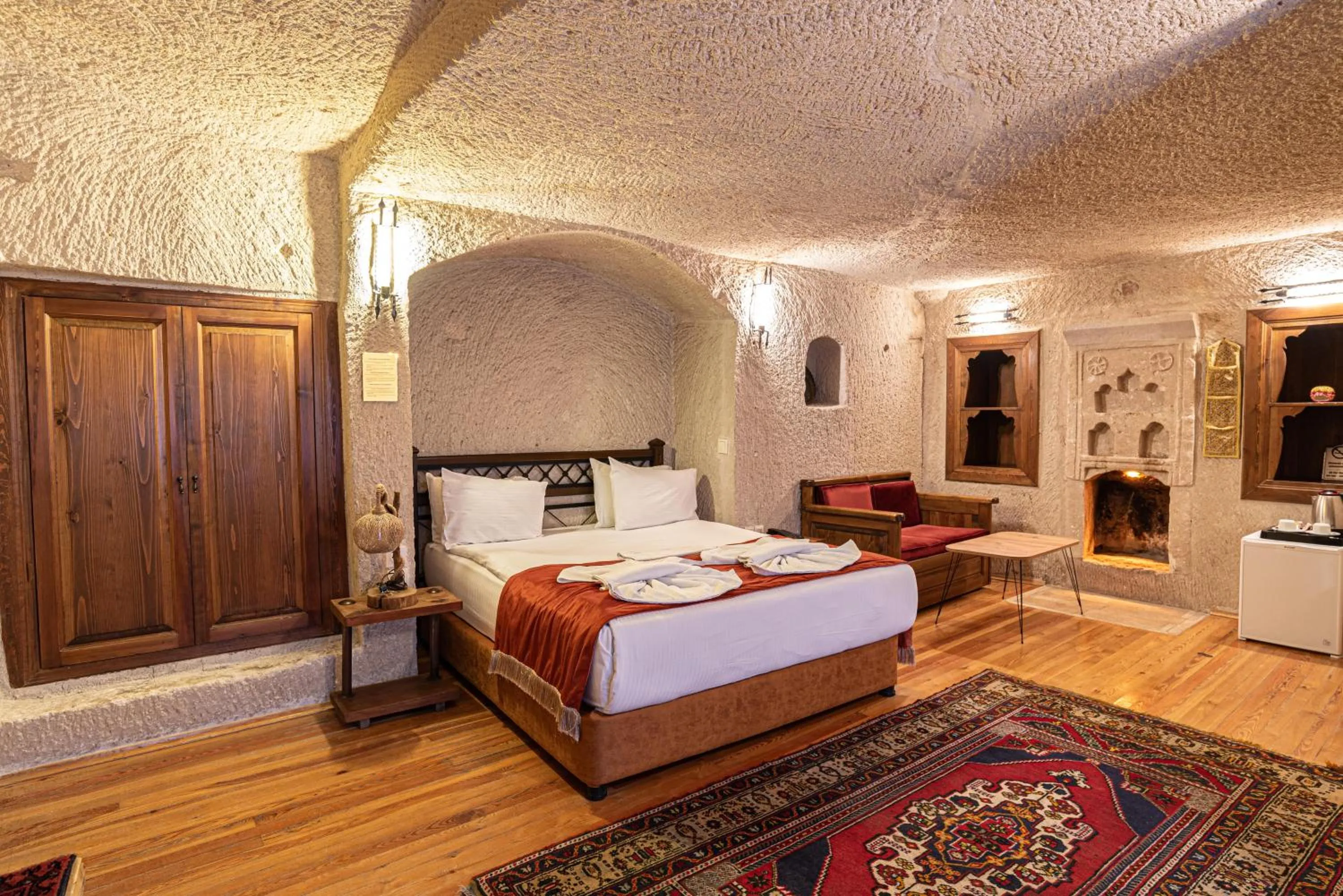 Bed in Dervish Cave House & Restaurant