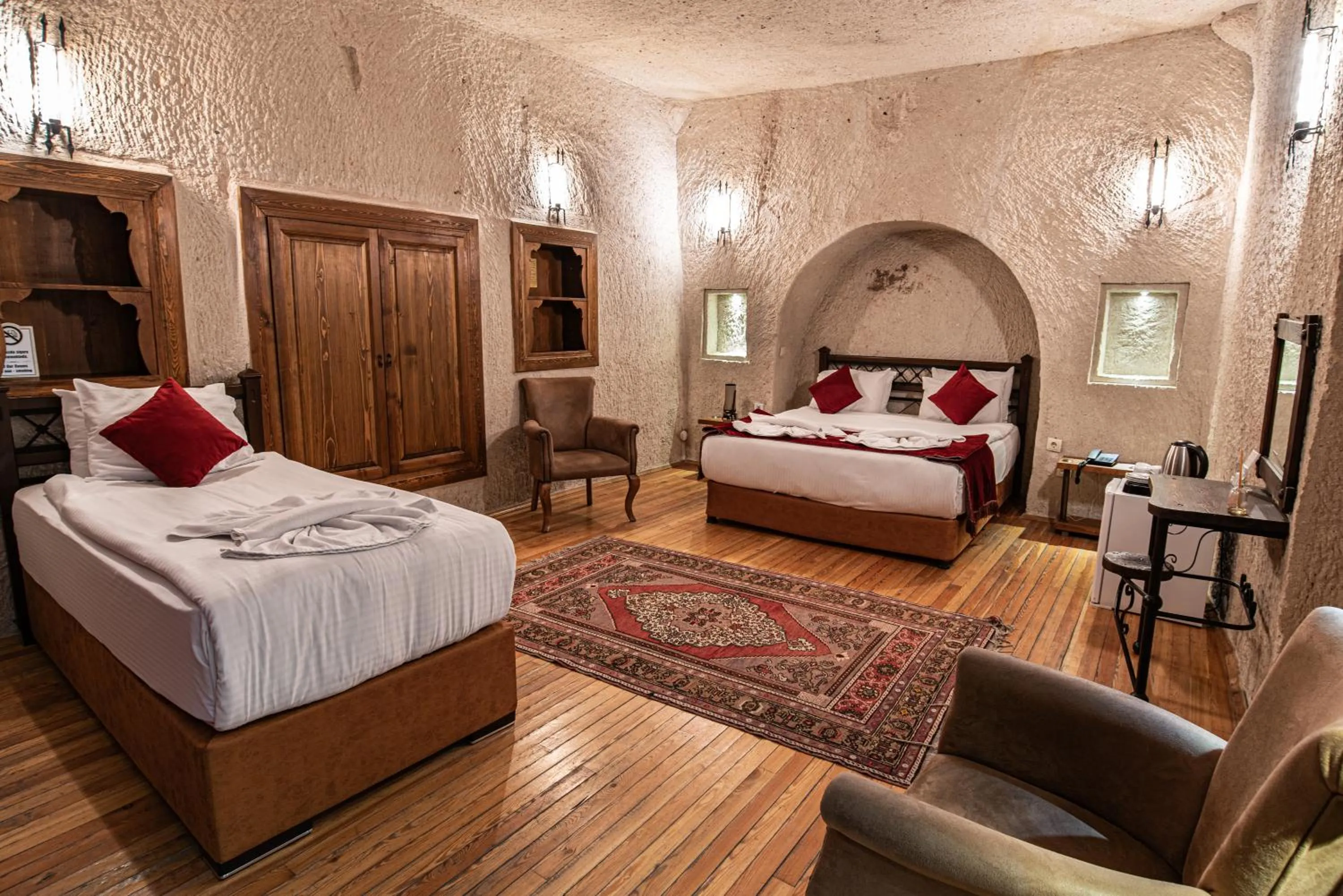 Bed in Dervish Cave House & Restaurant