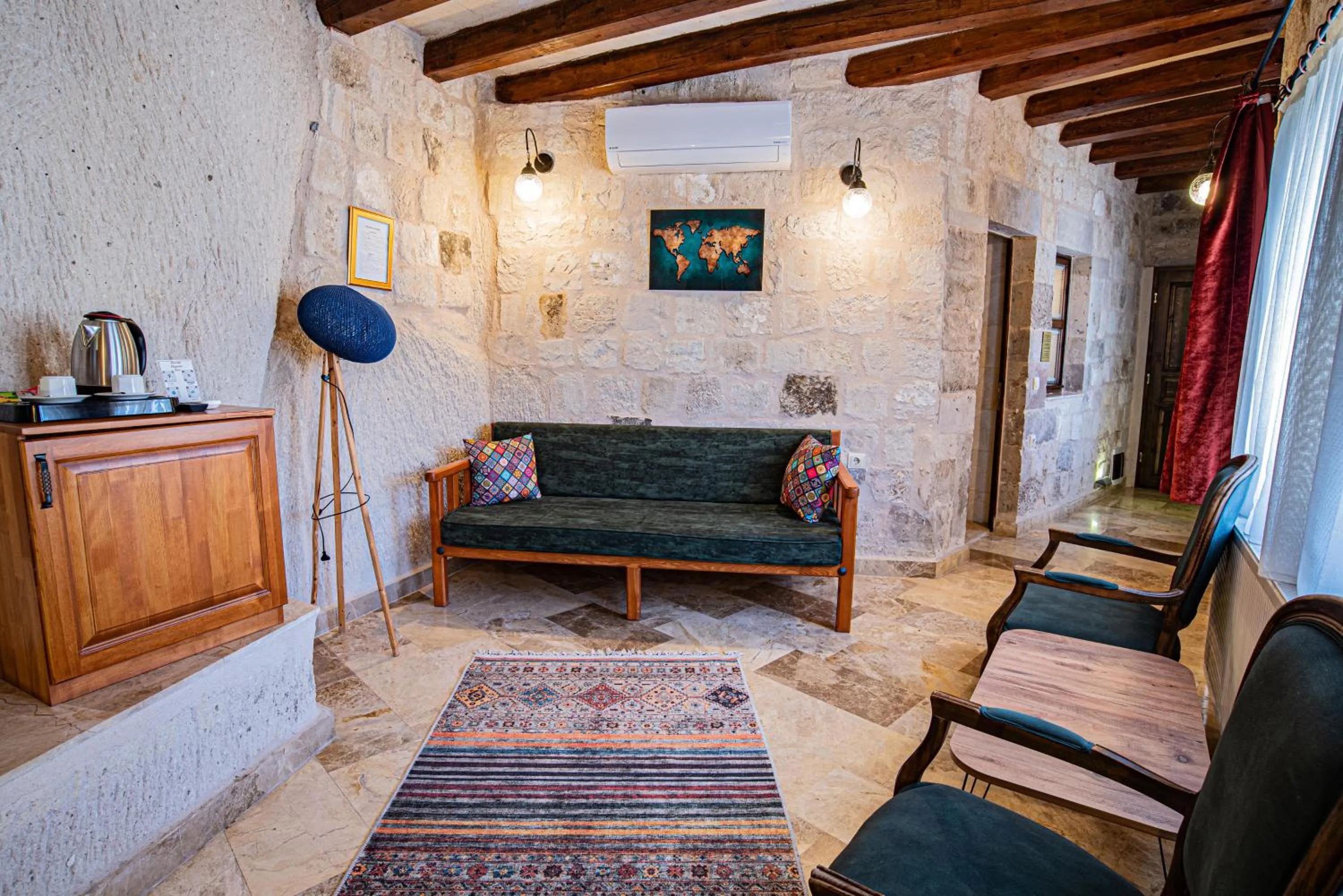 Seating area in Dervish Cave House & Restaurant