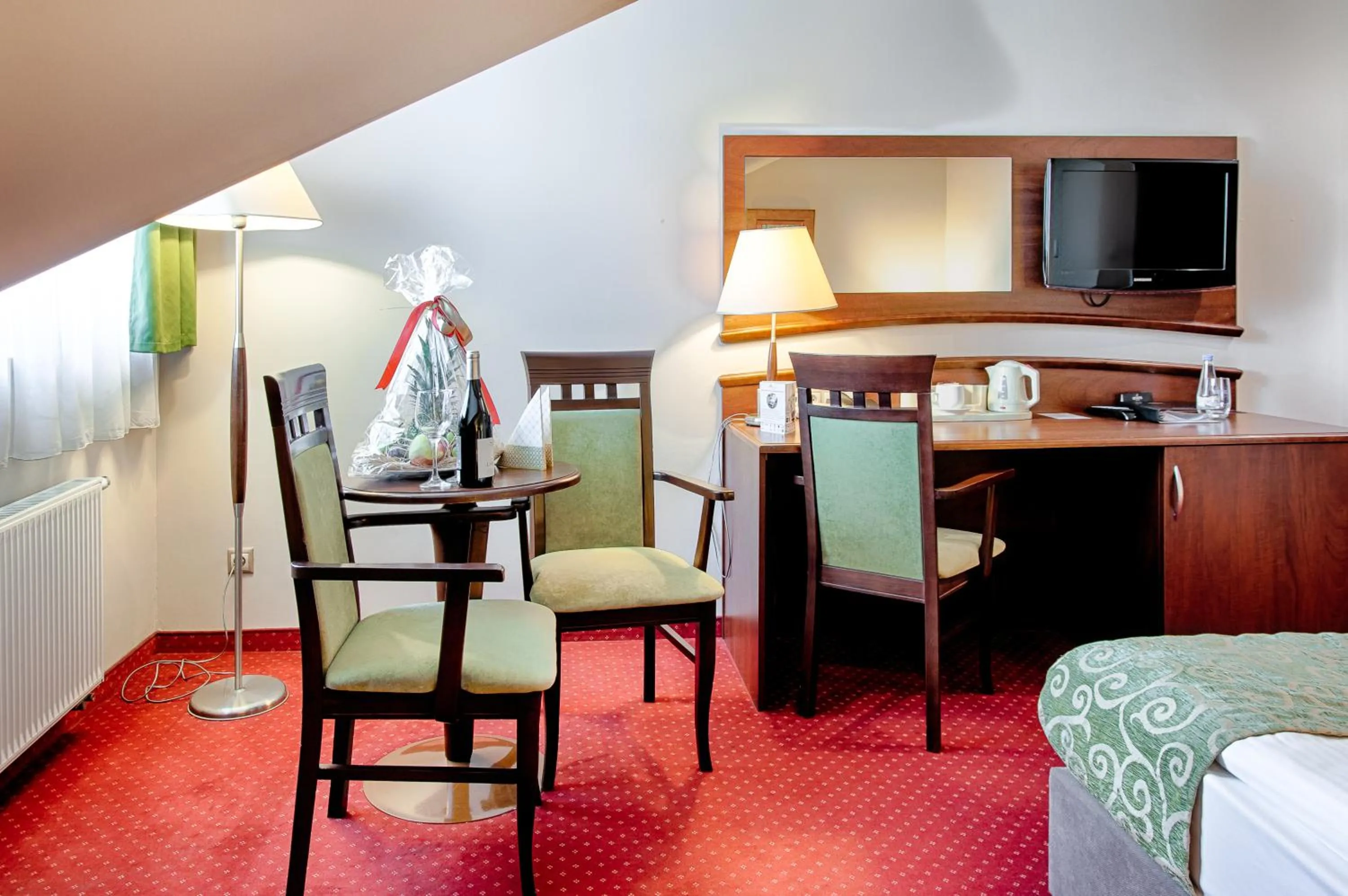 Seating area in Grand Royal Hotel