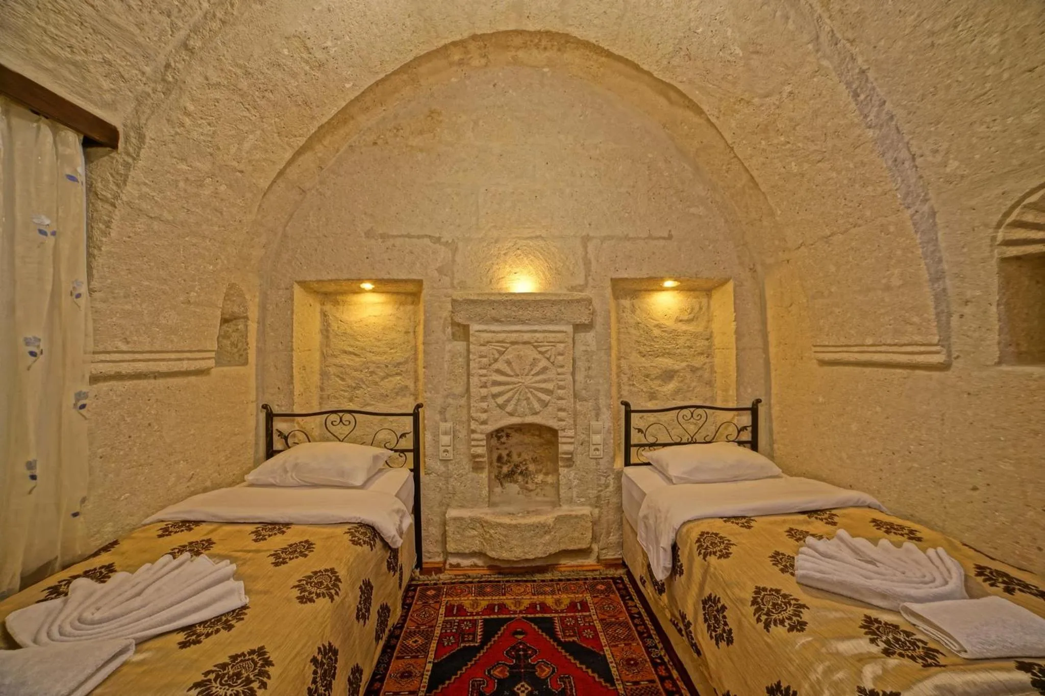 Bed in Melek Cave Hotel