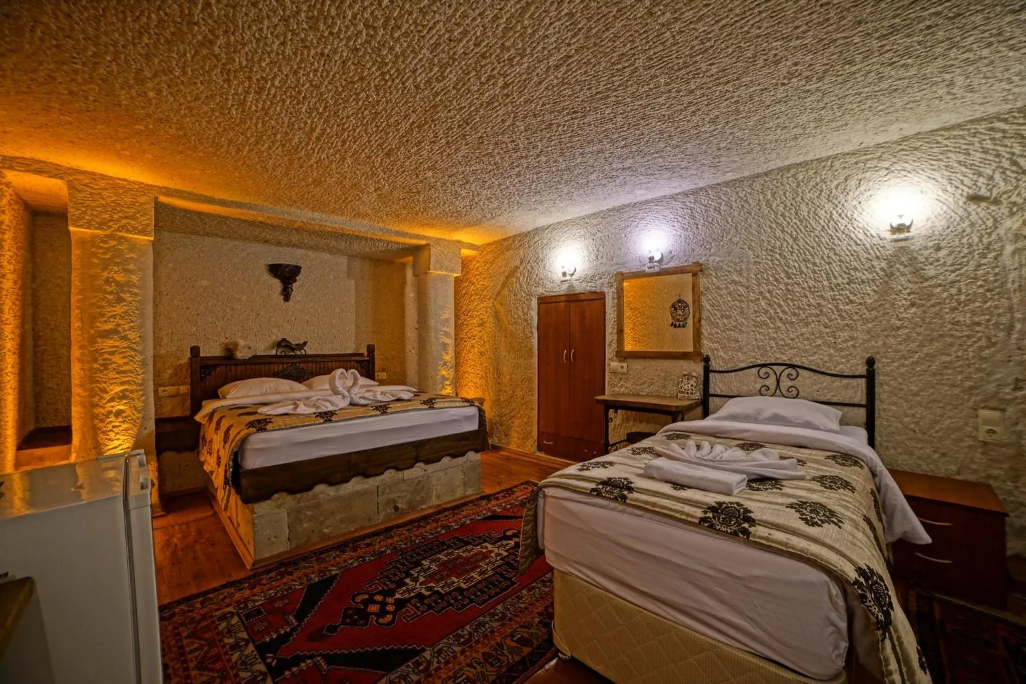 Bed in Melek Cave Hotel