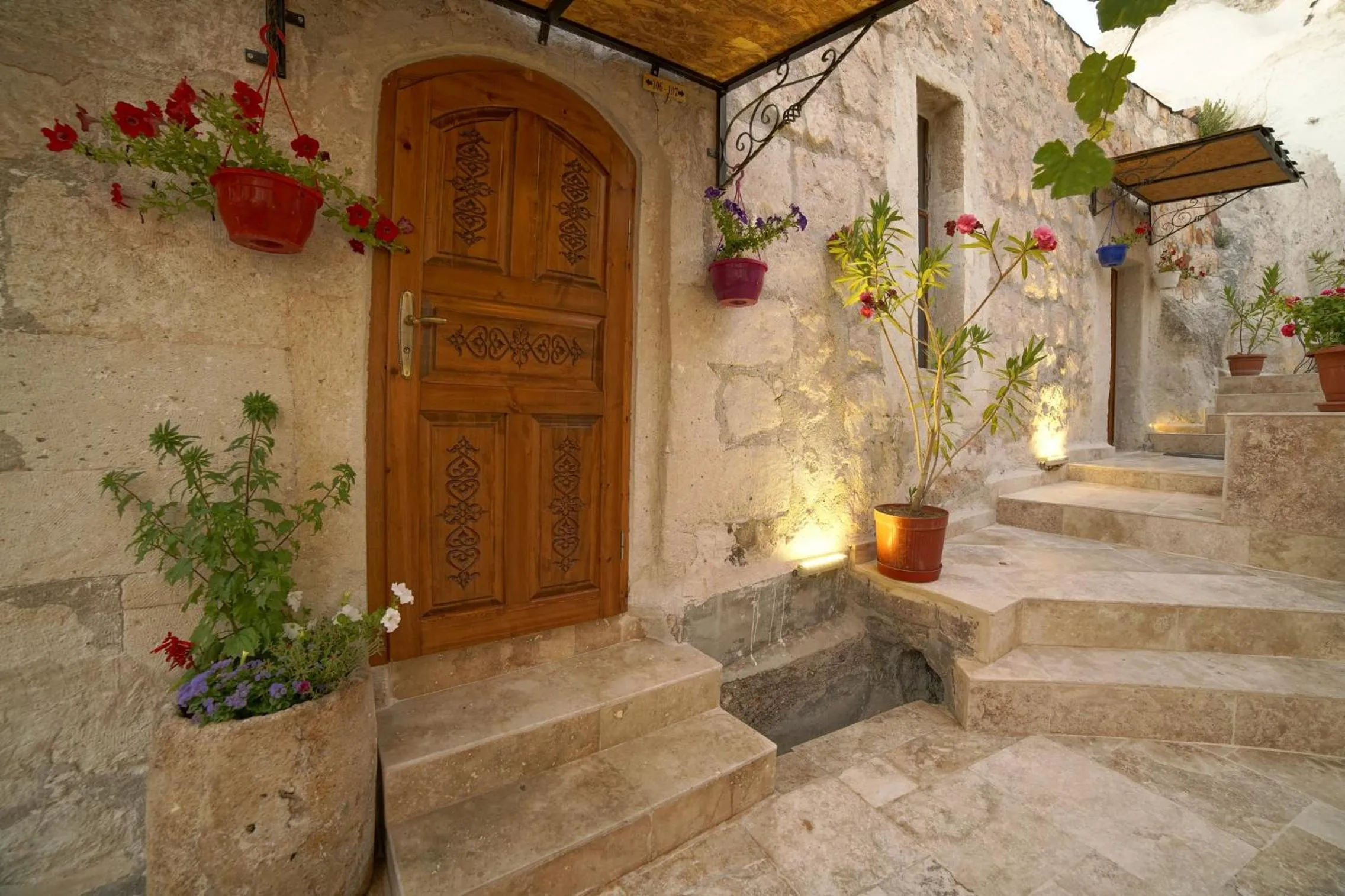 Facade/entrance in Melek Cave Hotel