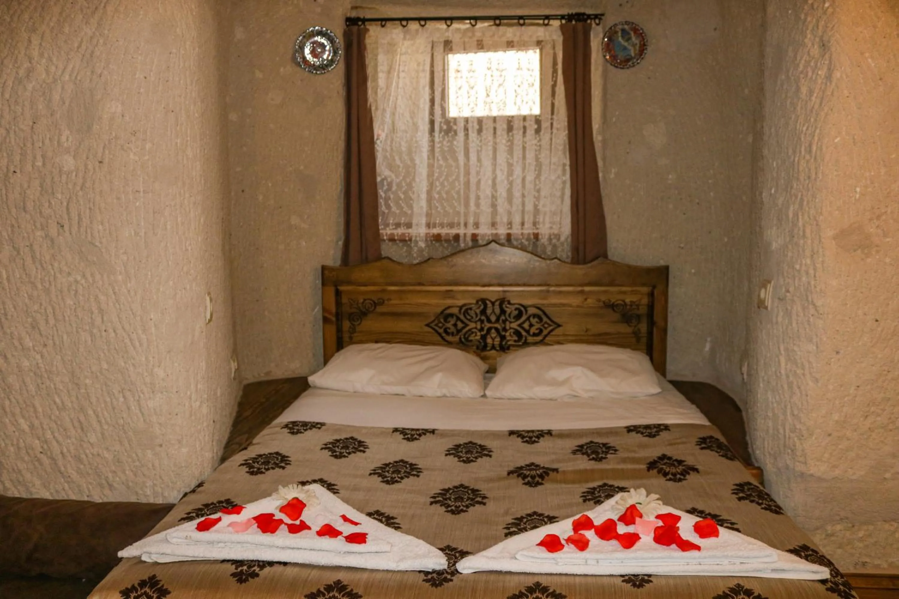 Bed in Melek Cave Hotel