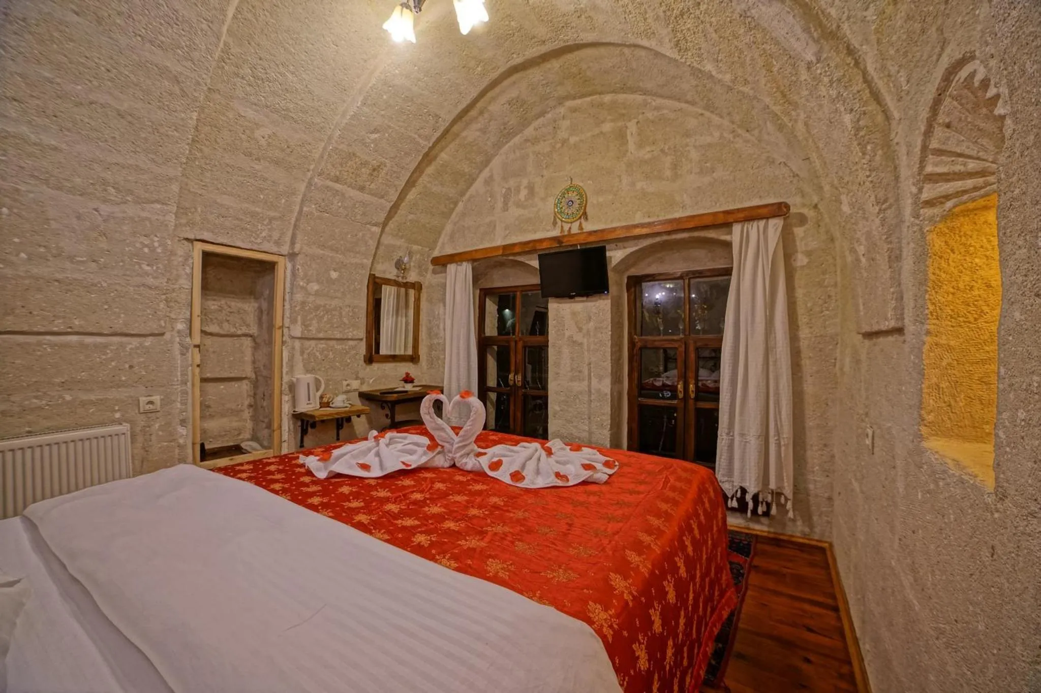 Bed in Melek Cave Hotel