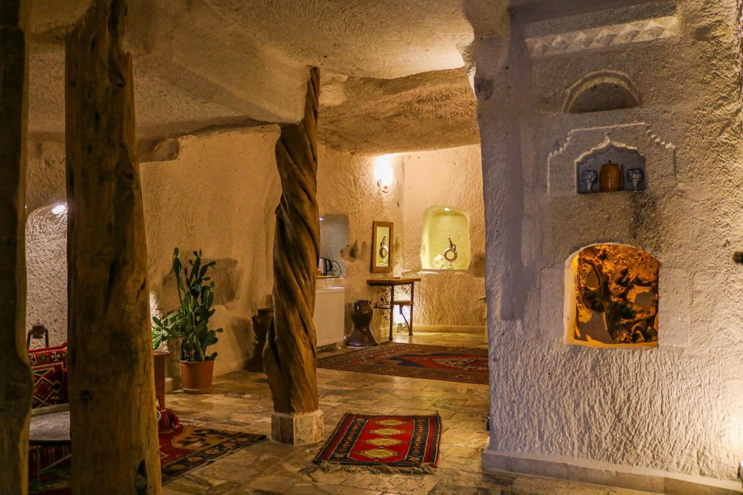 Living room in Melek Cave Hotel
