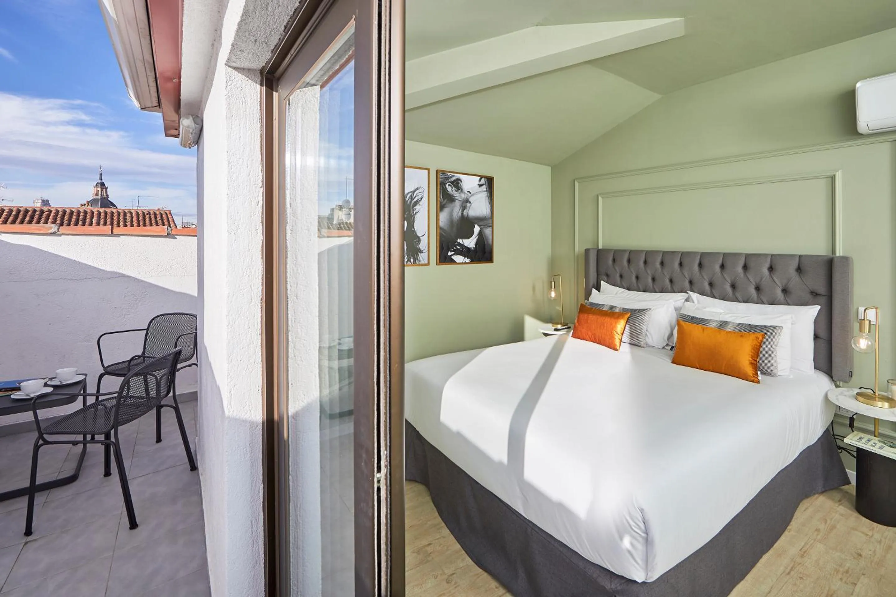 Balcony/Terrace, Bed in L&H La Latina Selection