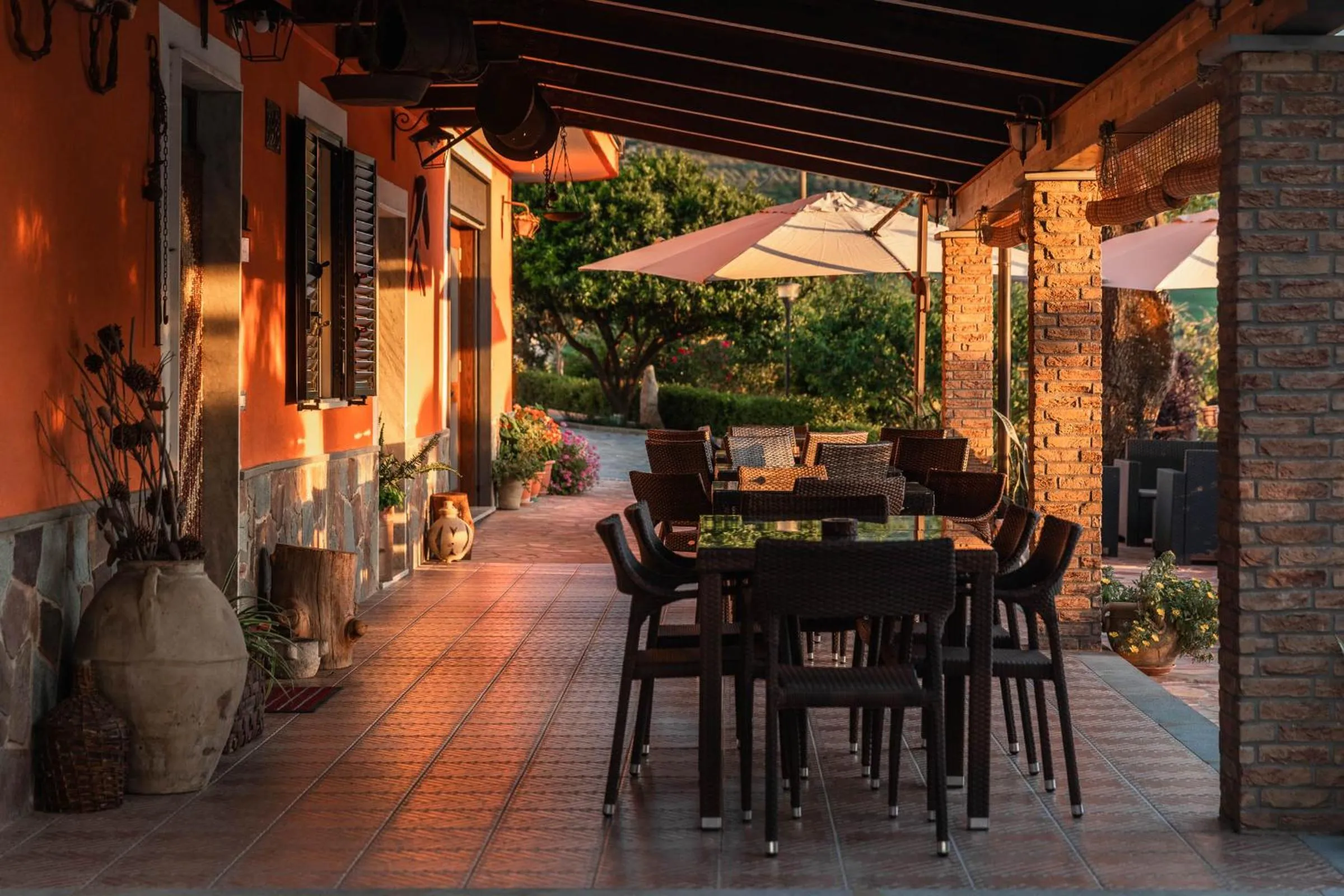 Patio in B&B La Mortella