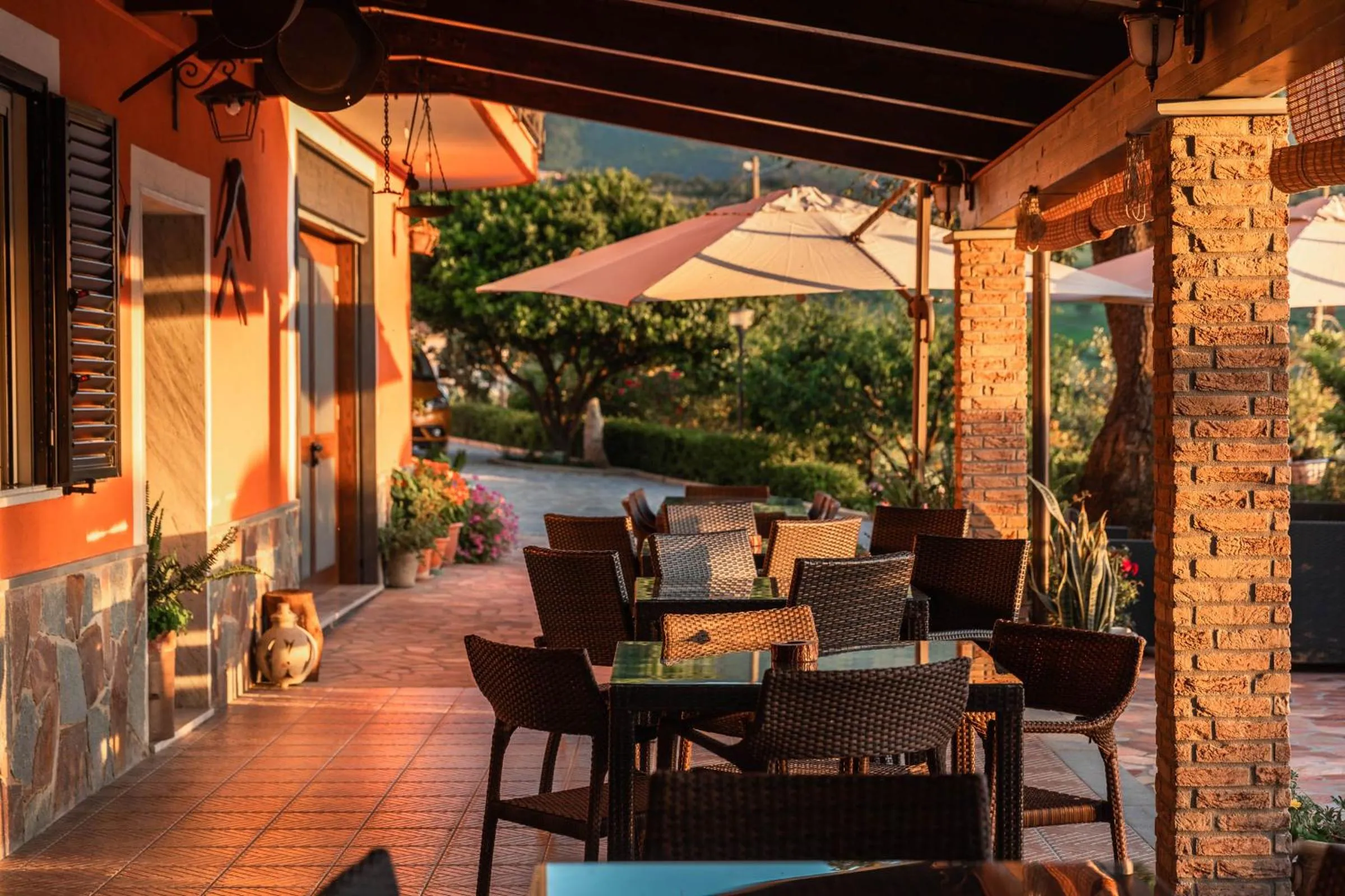 Patio in B&B La Mortella