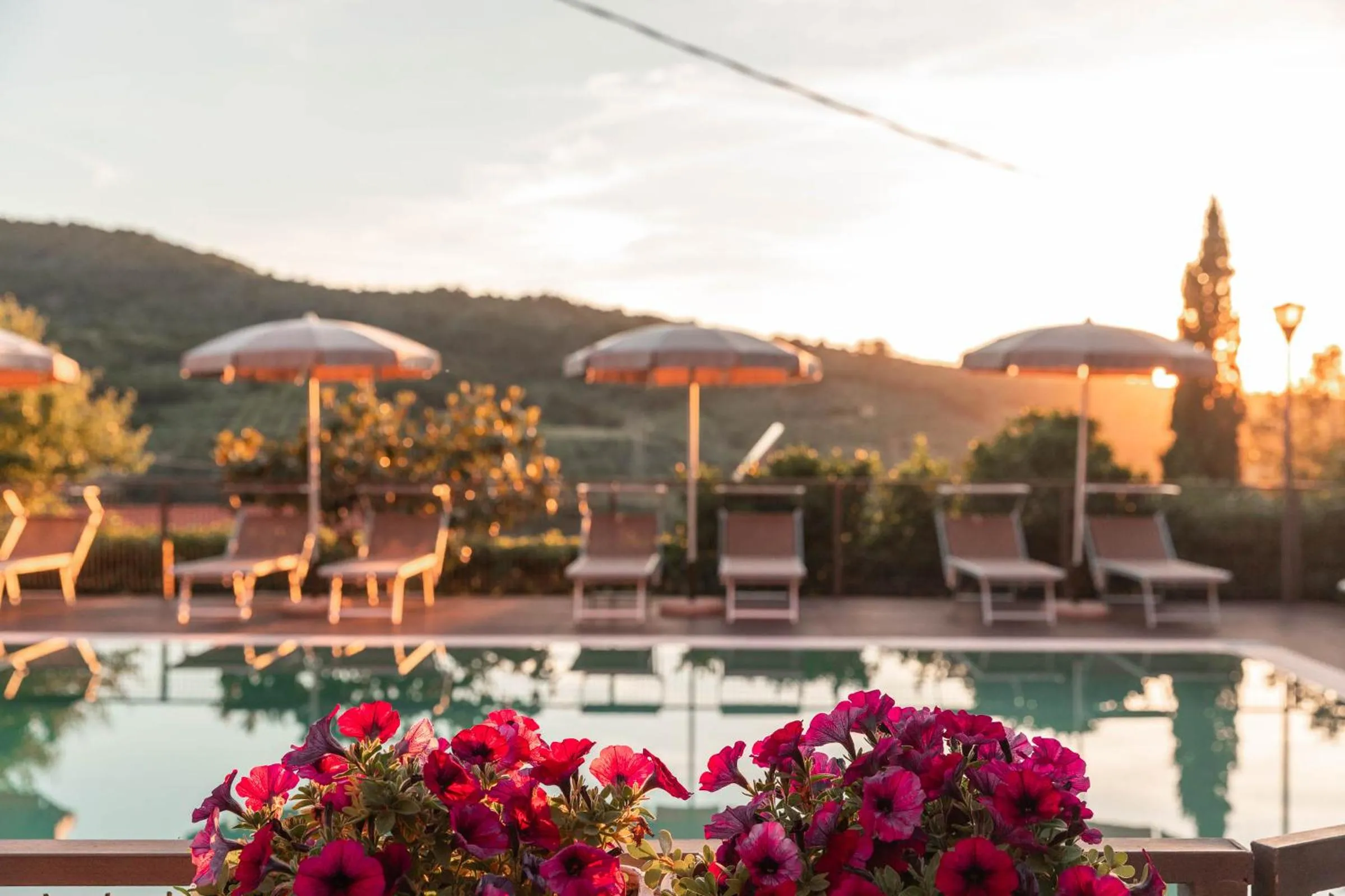 Sunset in B&B La Mortella