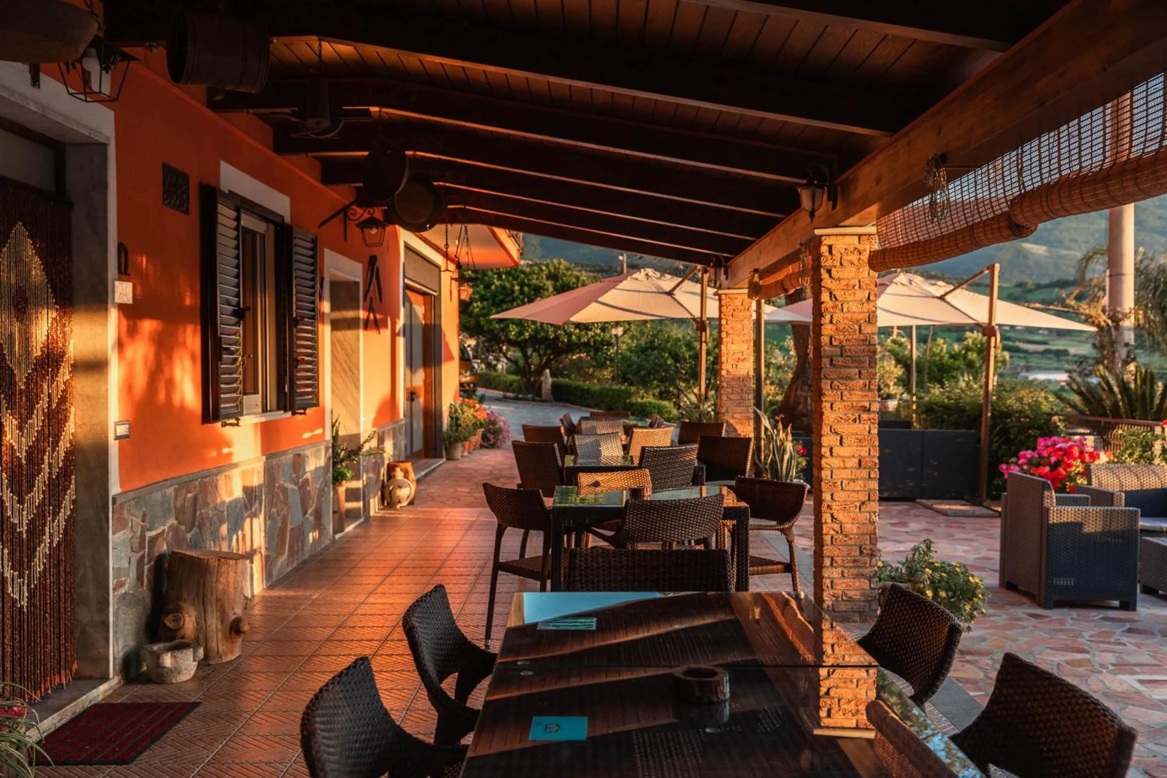 Patio in B&B La Mortella