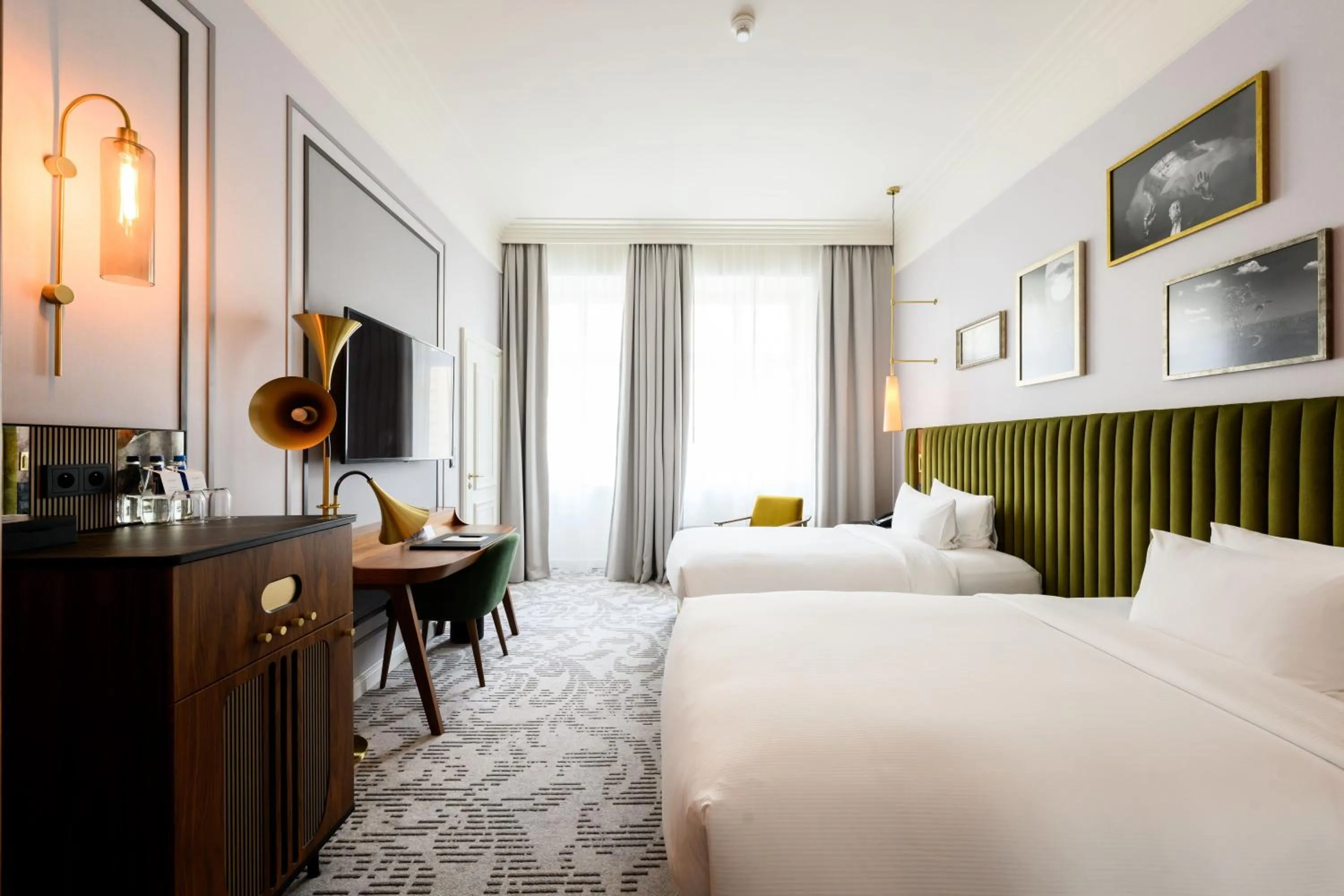 Bedroom, Bed in Hotel Saski Krakow Curio Collection by Hilton