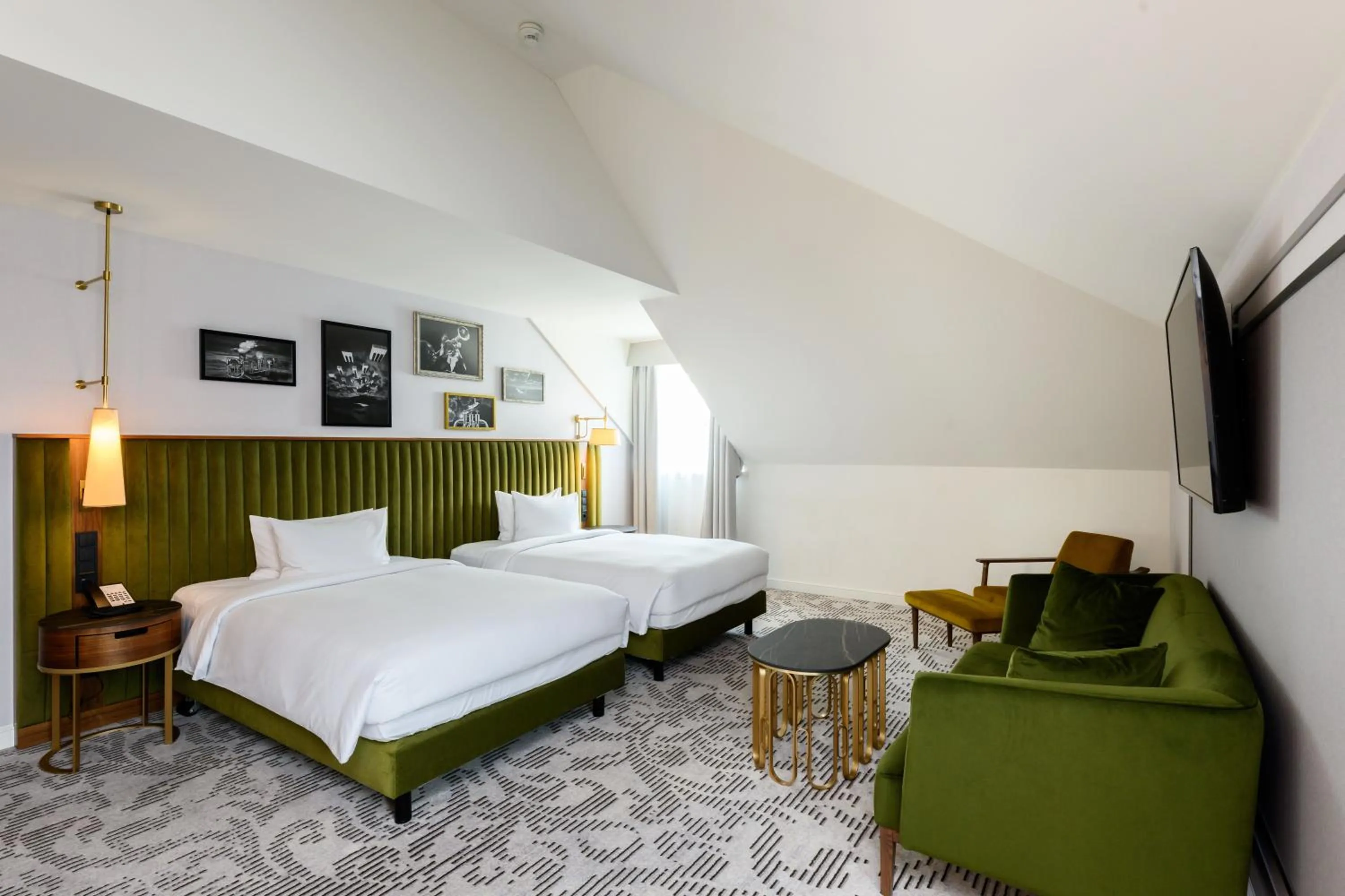 Bedroom, Bed in Hotel Saski Krakow Curio Collection by Hilton