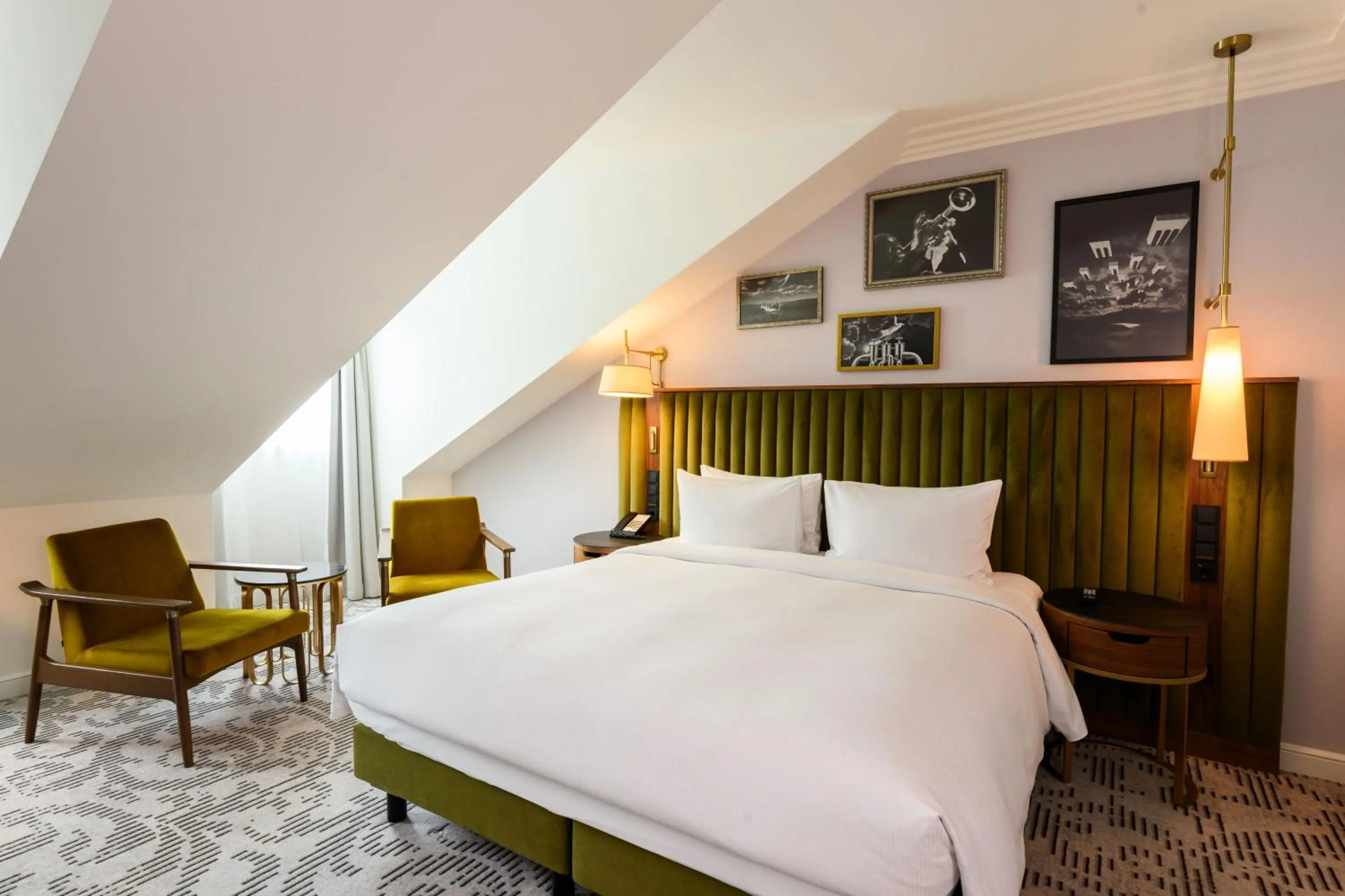 Bedroom, Bed in Hotel Saski Krakow Curio Collection by Hilton