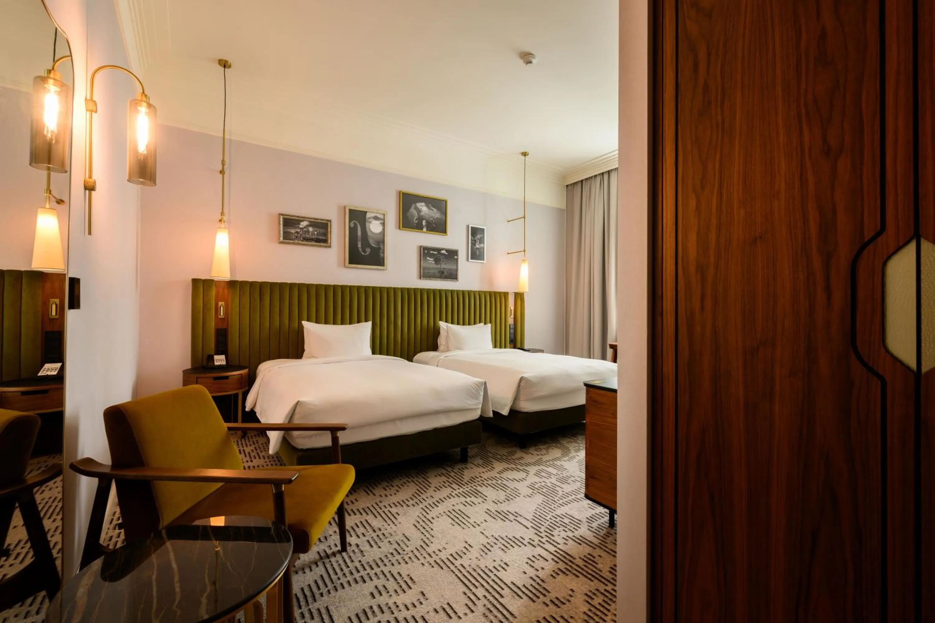 Bedroom, Bed in Hotel Saski Krakow Curio Collection by Hilton