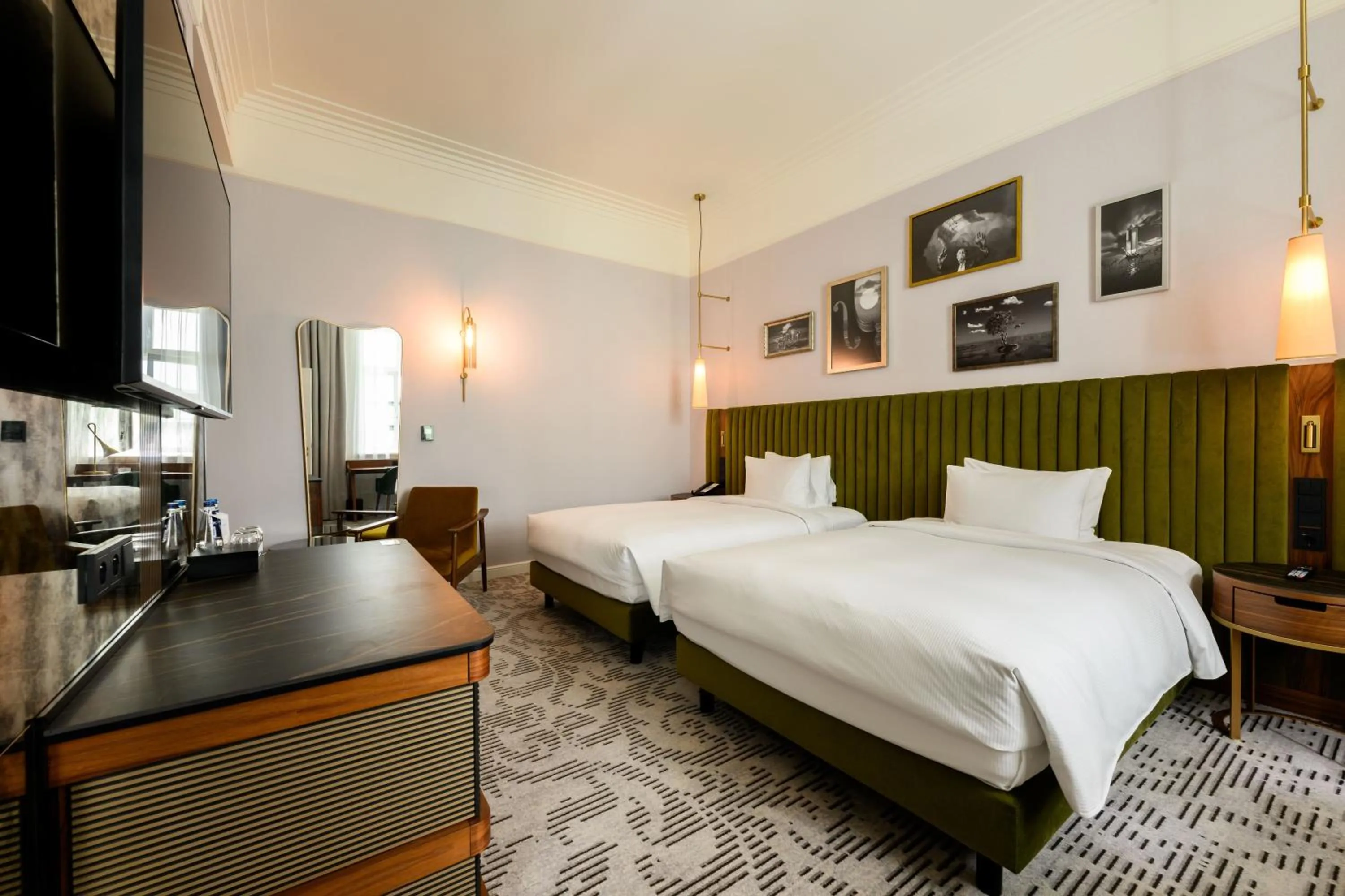 Bedroom, Bed in Hotel Saski Krakow Curio Collection by Hilton
