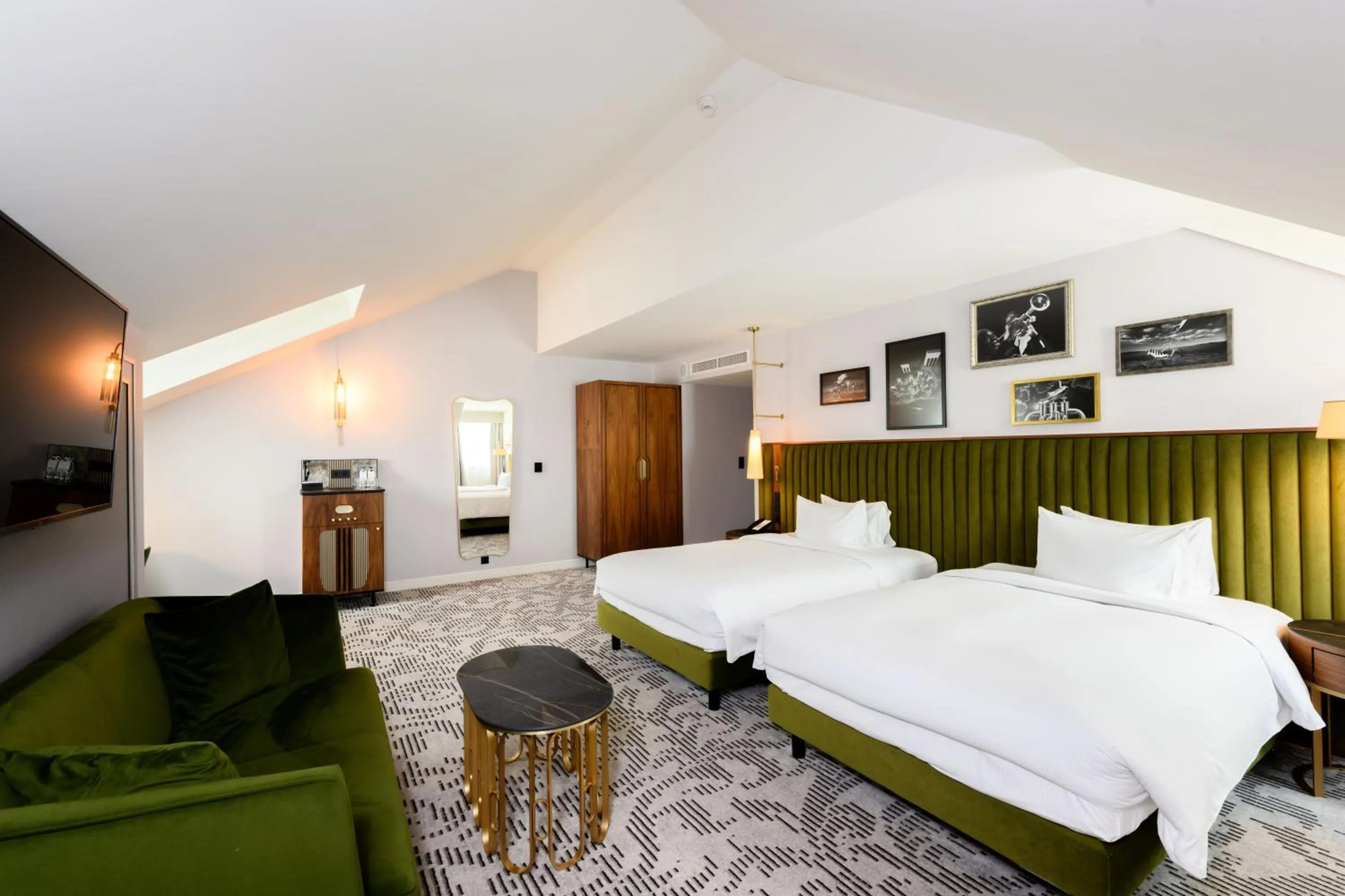 Bedroom, Bed in Hotel Saski Krakow Curio Collection by Hilton