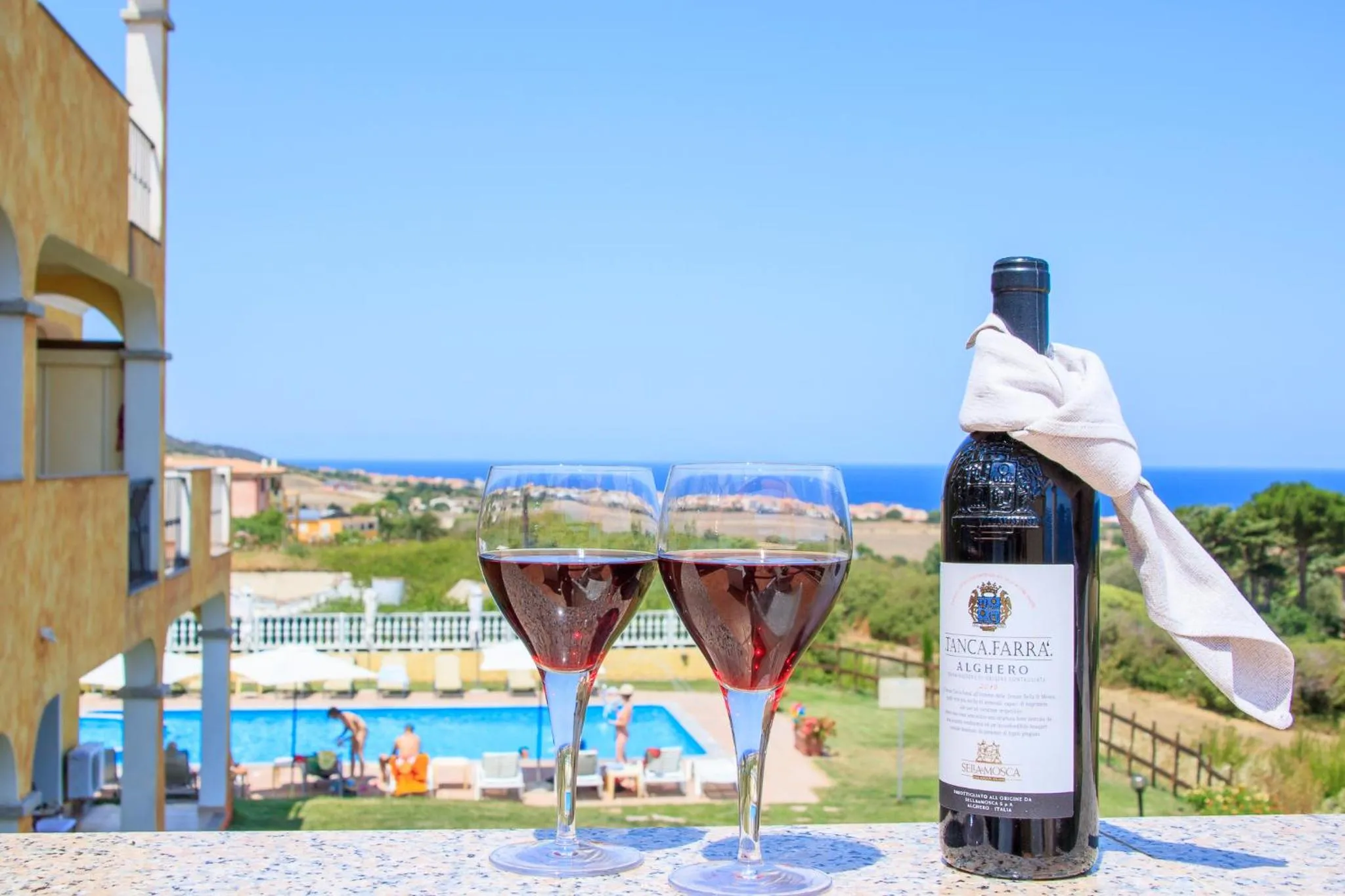 Pool view in Abbaidda Hotel