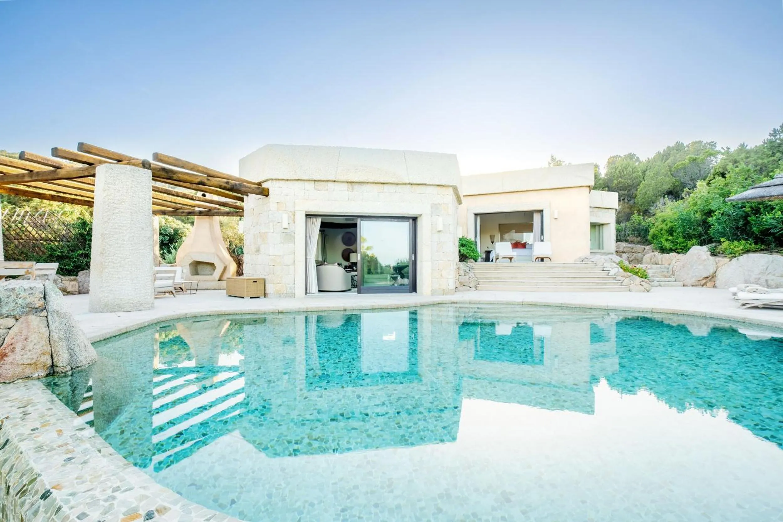 Swimming pool in Hotel Pitrizza, Costa Smeralda