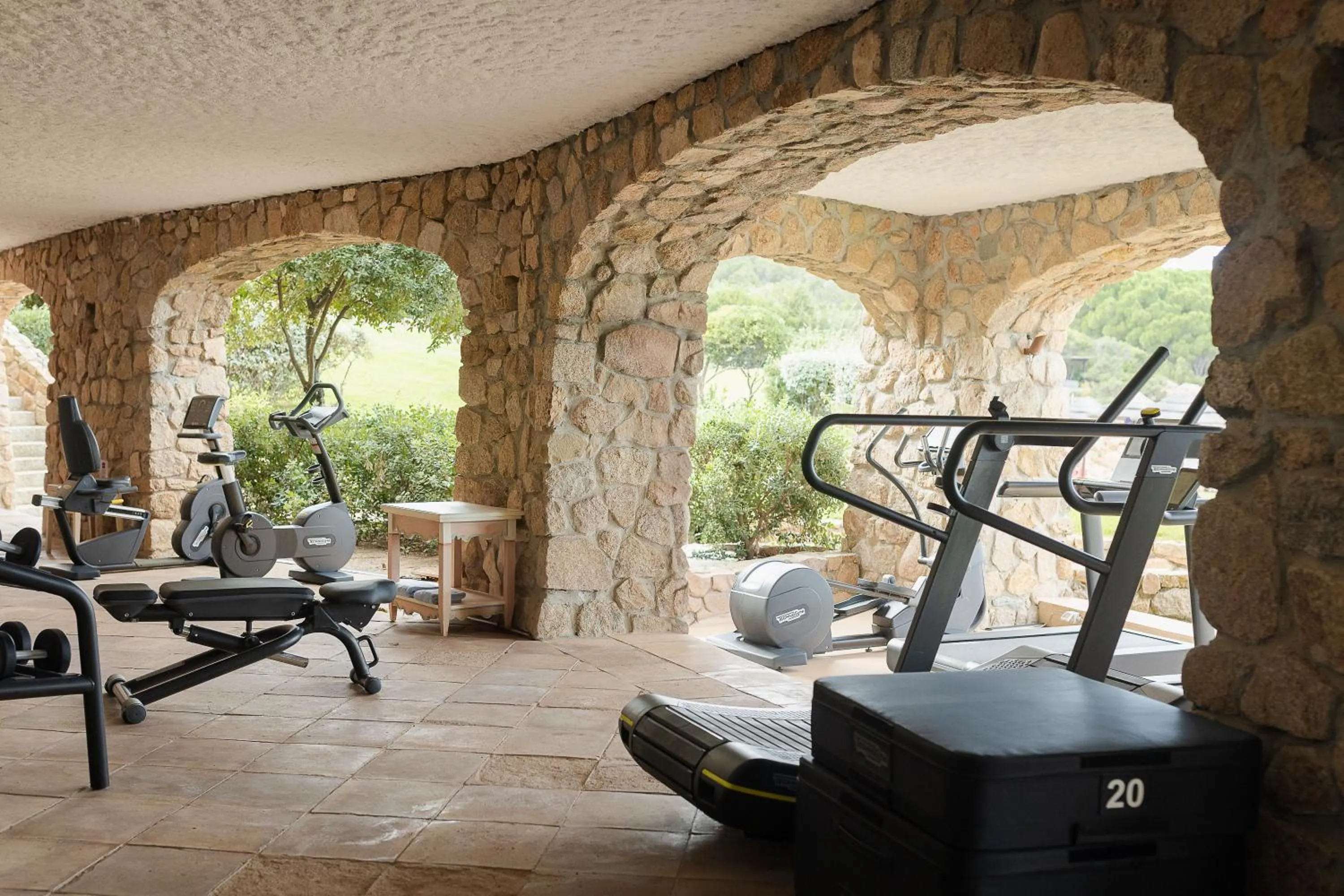 Fitness centre/facilities in Hotel Pitrizza, Costa Smeralda