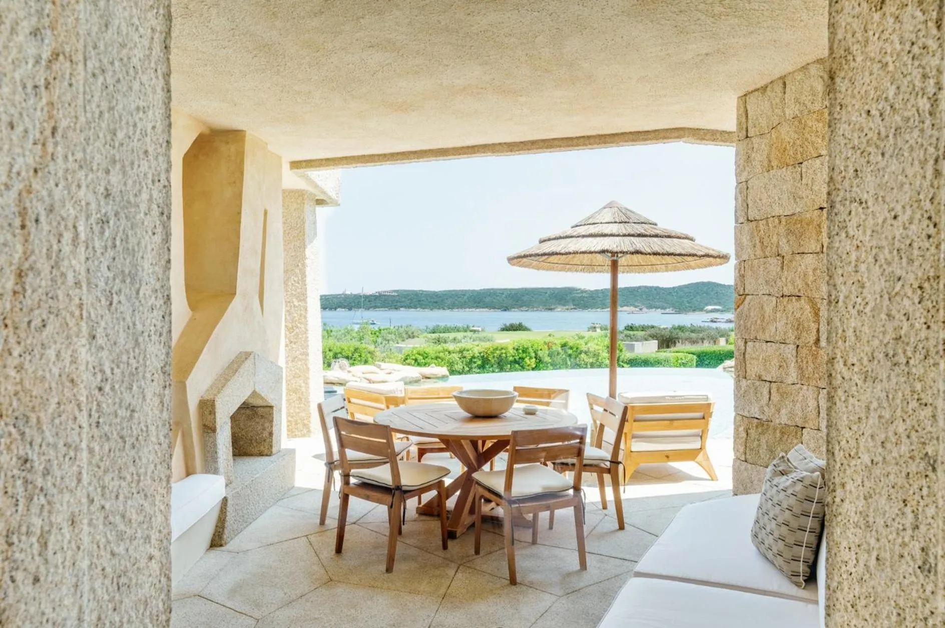 Patio in Hotel Pitrizza, Costa Smeralda
