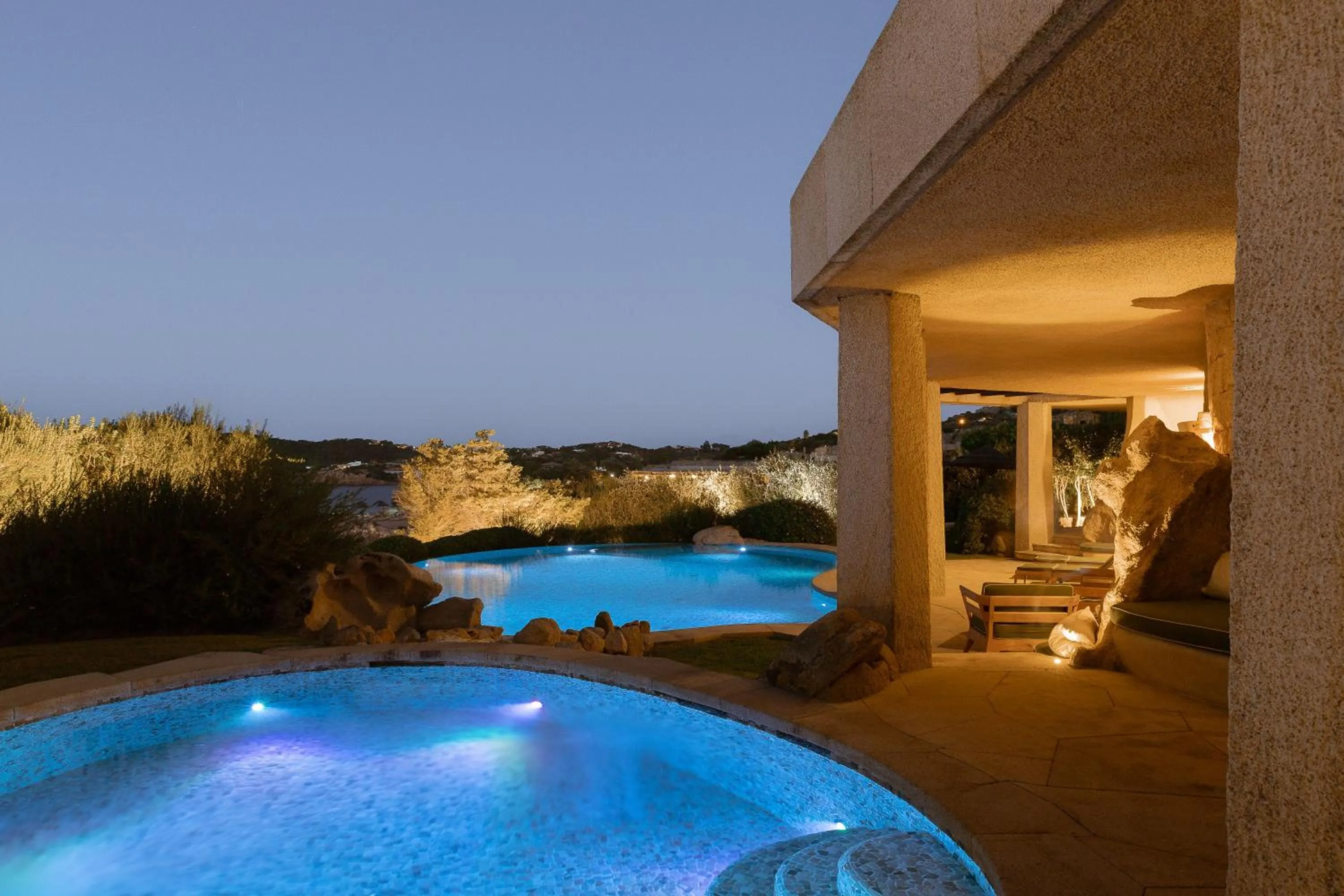Swimming pool in Hotel Pitrizza, Costa Smeralda