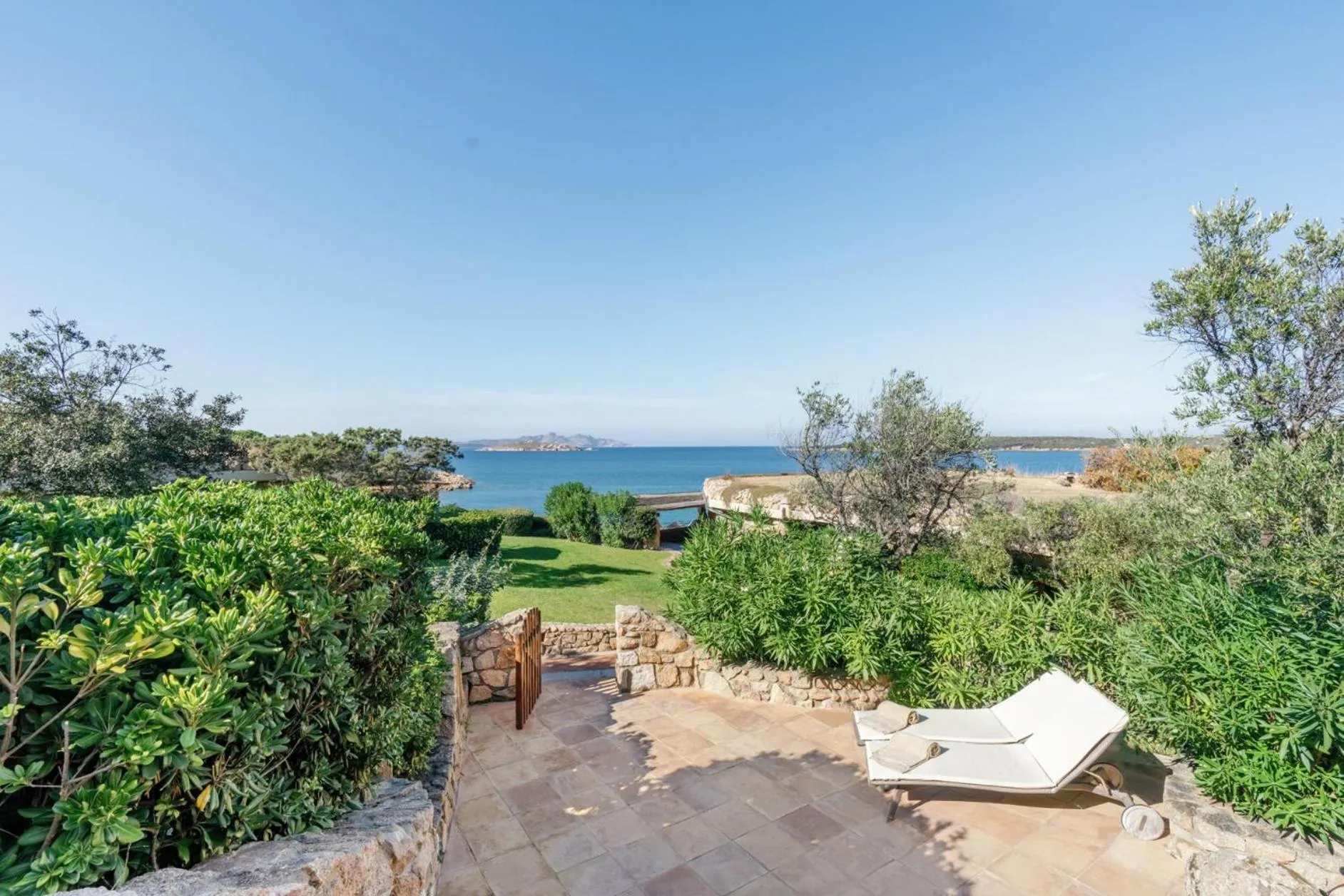 Patio in Hotel Pitrizza, Costa Smeralda