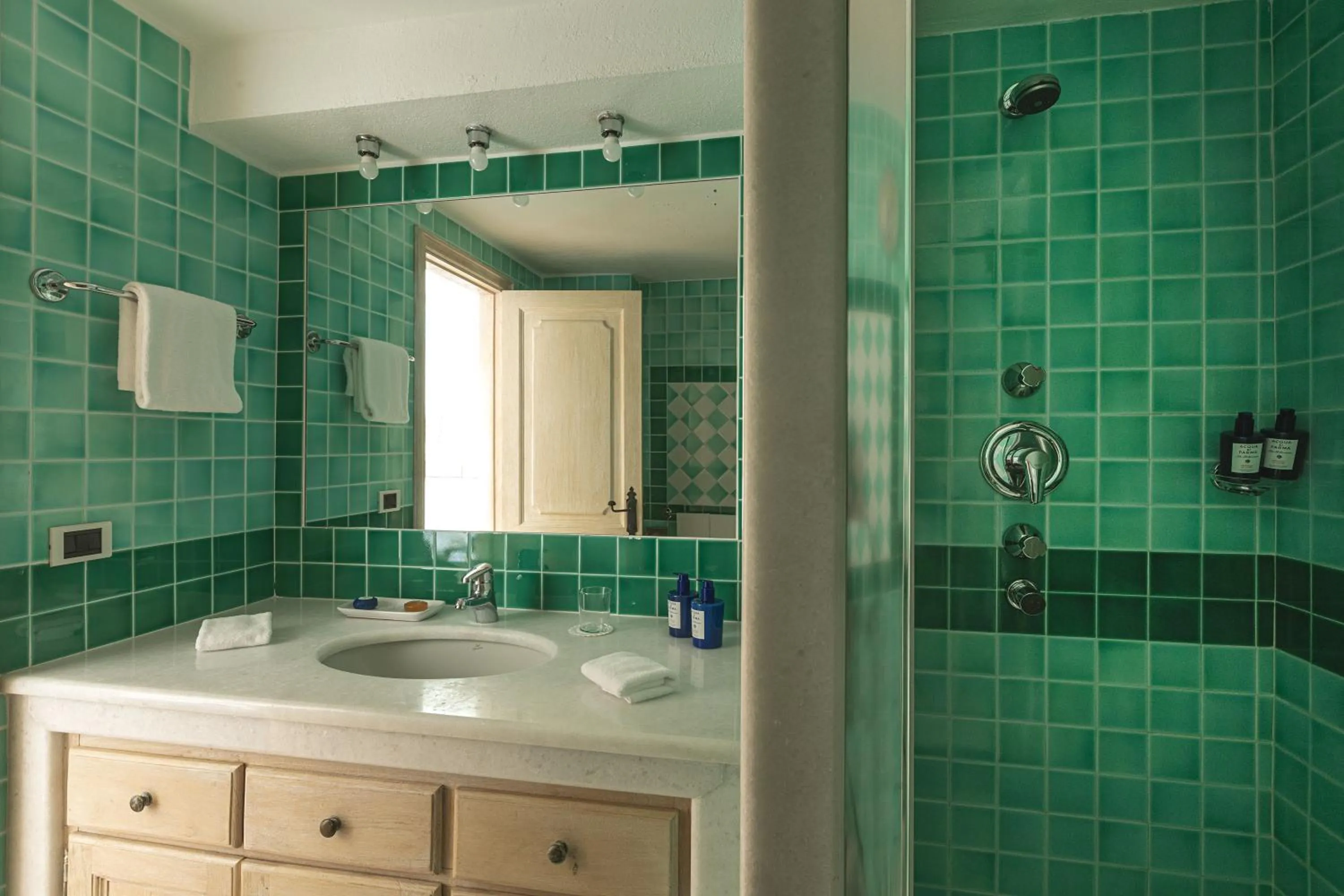 Bathroom in Romazzino, A Belmond Hotel, Costa Smeralda