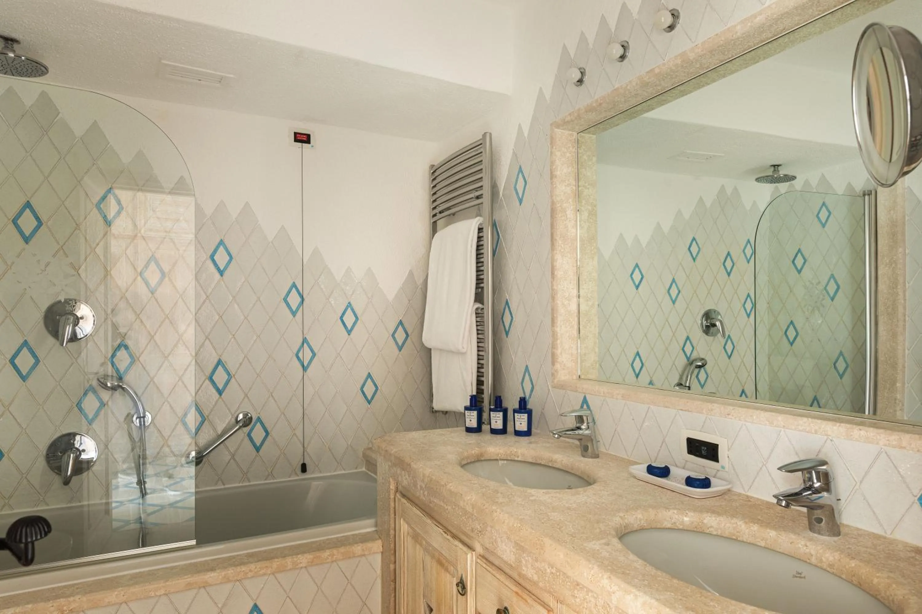 Bathroom in Romazzino, A Belmond Hotel, Costa Smeralda