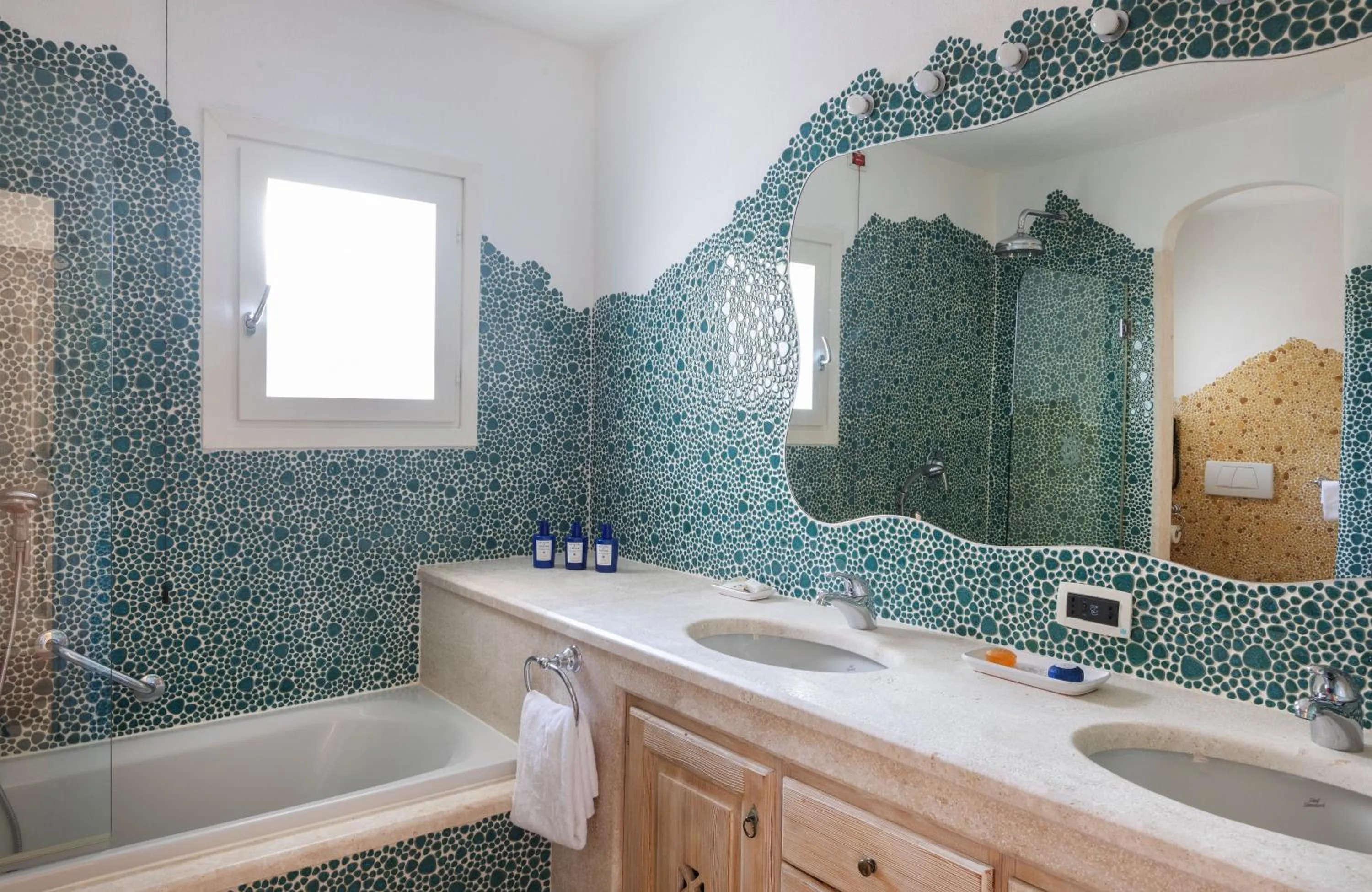 Bathroom in Romazzino, A Belmond Hotel, Costa Smeralda