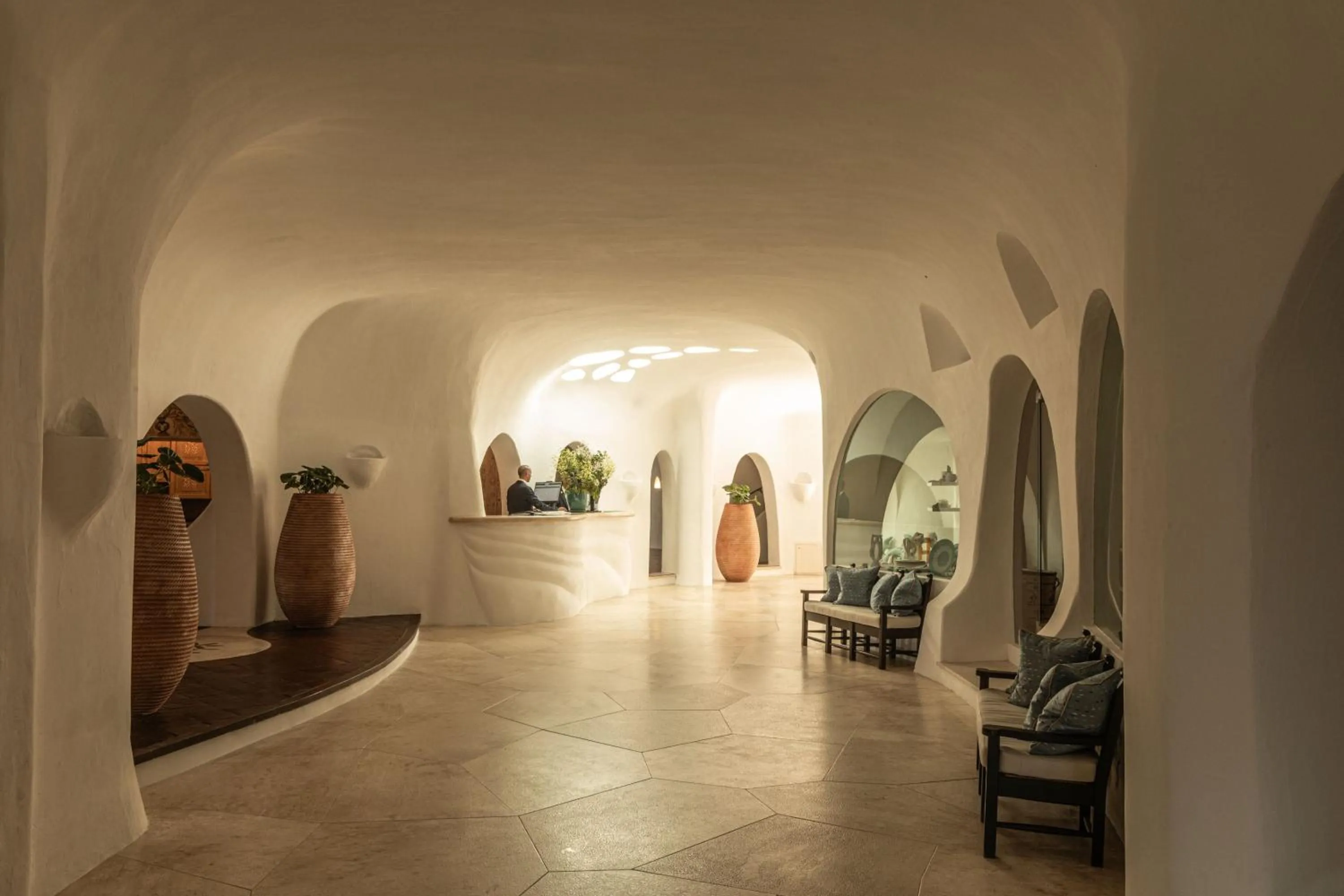 Lobby or reception in Romazzino, A Belmond Hotel, Costa Smeralda