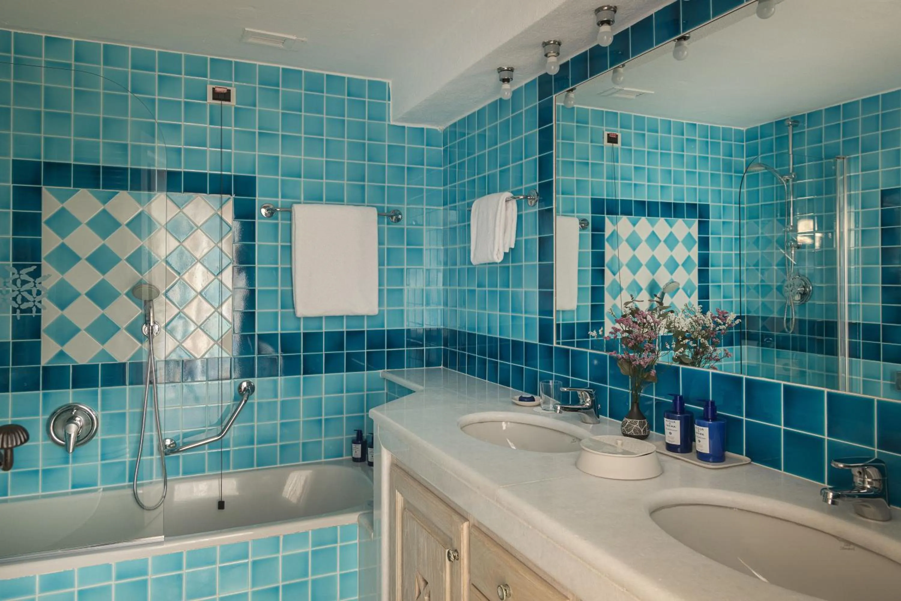 Bathroom in Romazzino, A Belmond Hotel, Costa Smeralda