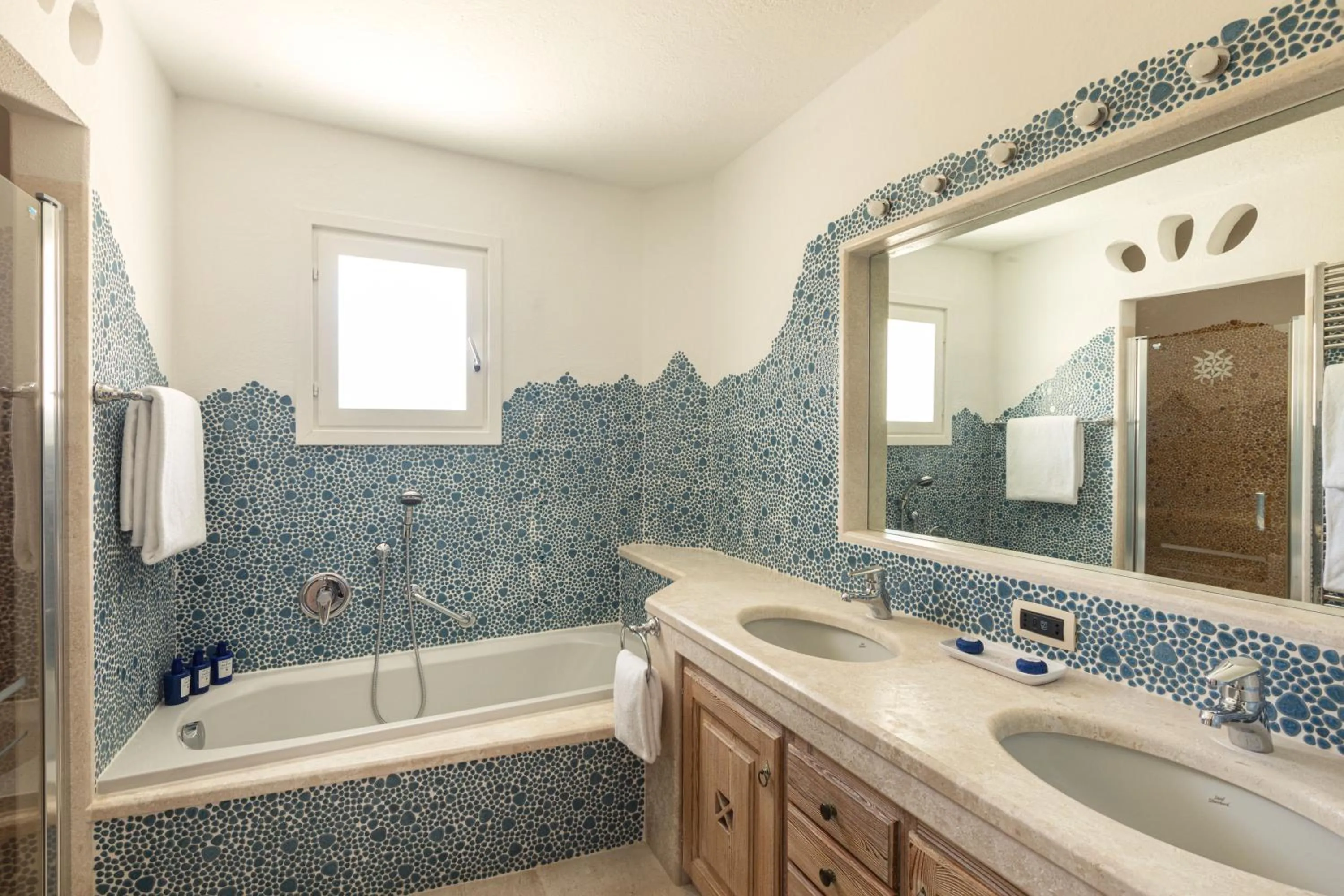 Bathroom in Romazzino, A Belmond Hotel, Costa Smeralda